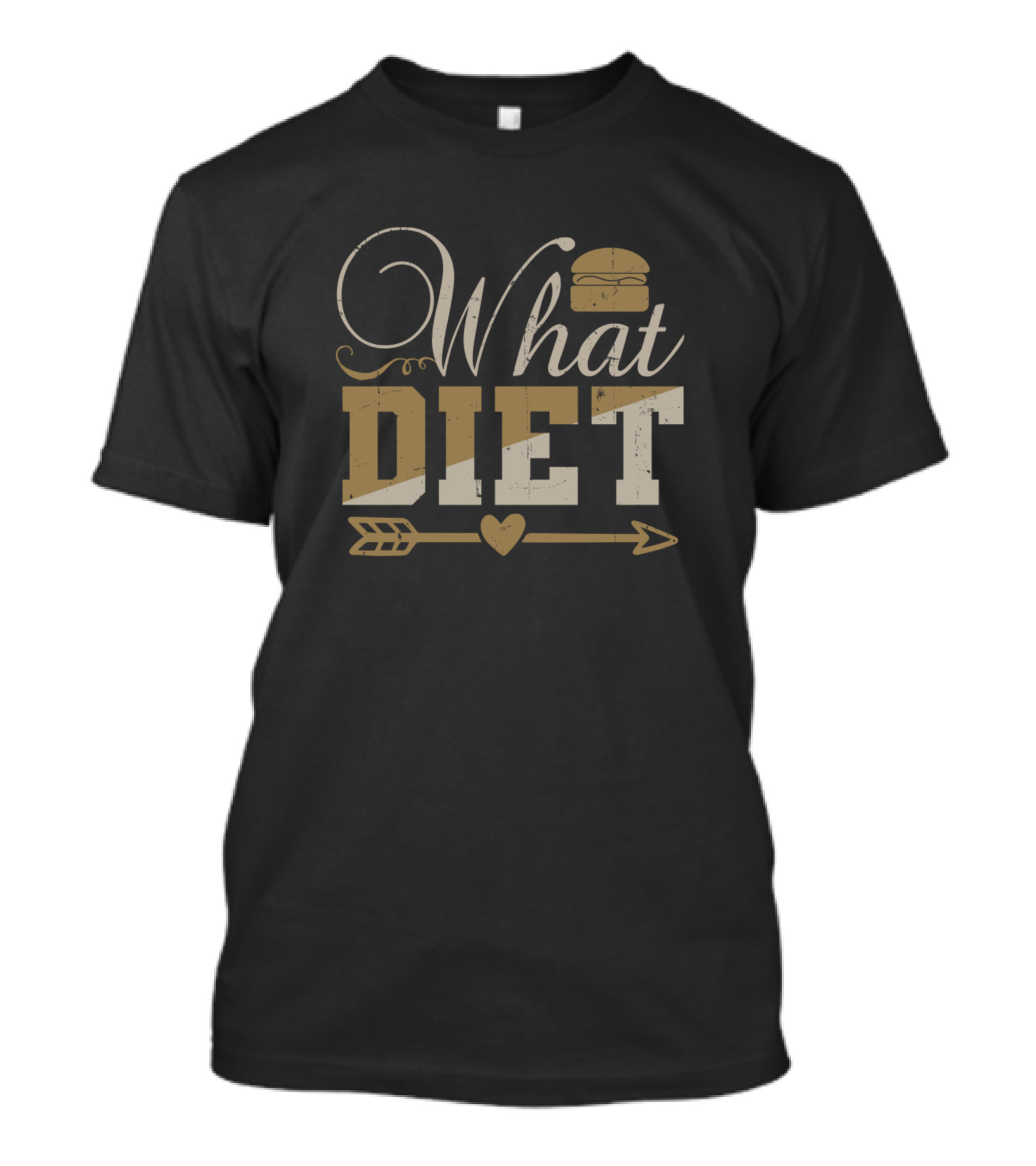 What Diet Burger Arrow Heart T-Shirt