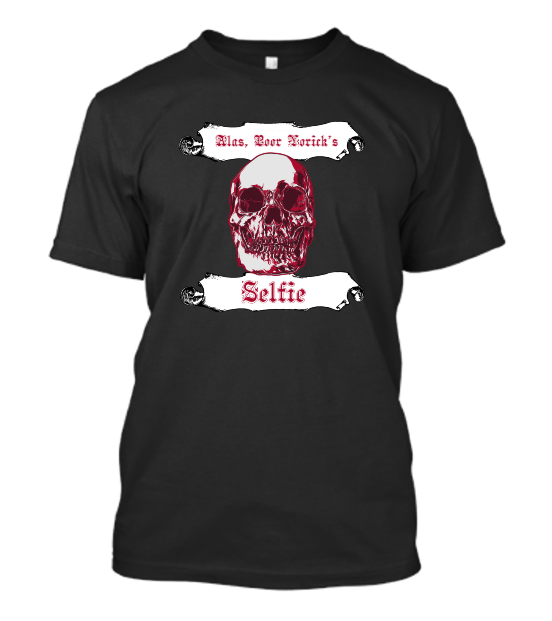 Alas Poor Yorick's Skull Selfie T-Shirt