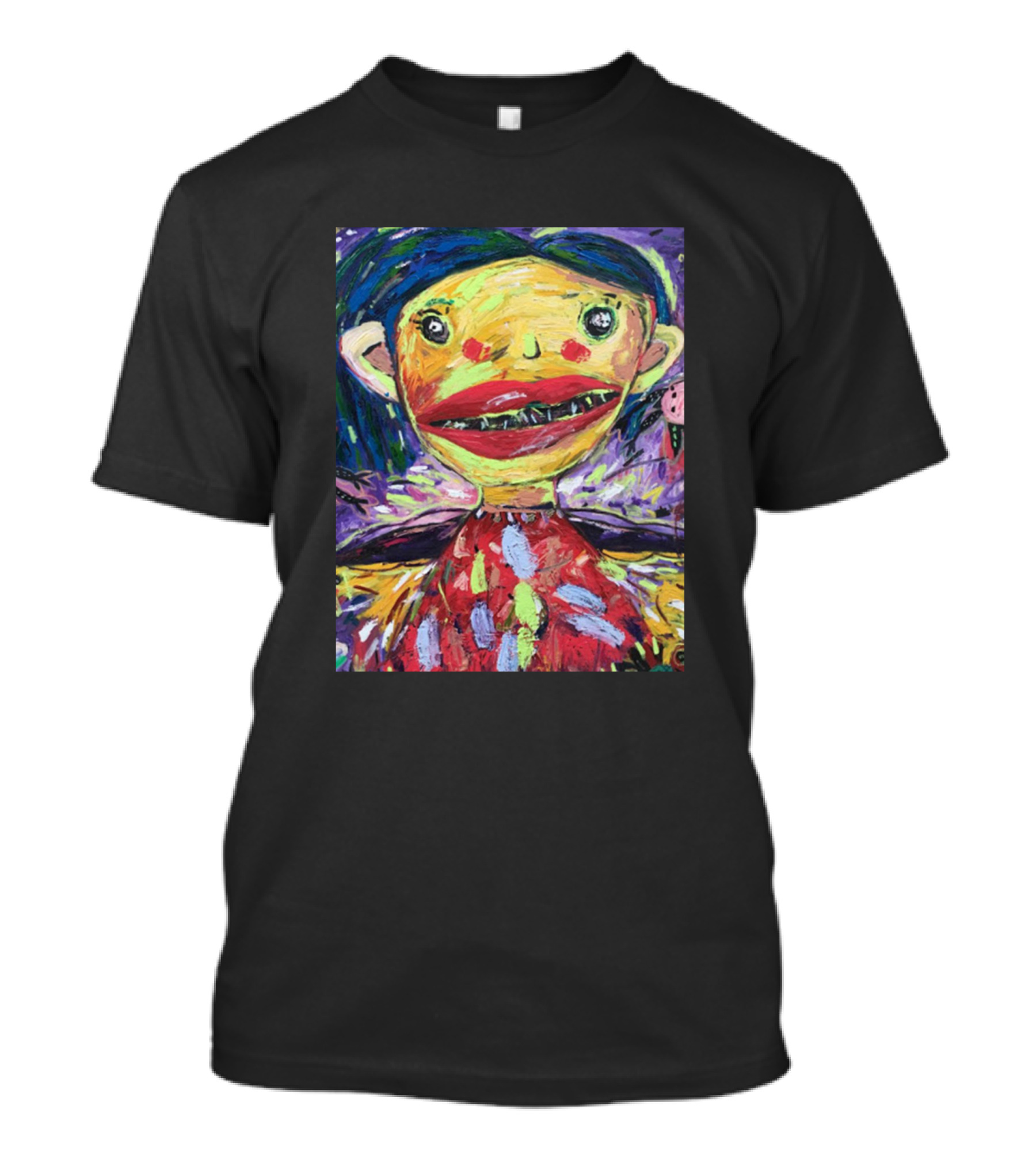 Colorful Portrait Expressionist Style By Teenager Let Me Live T-Shirt