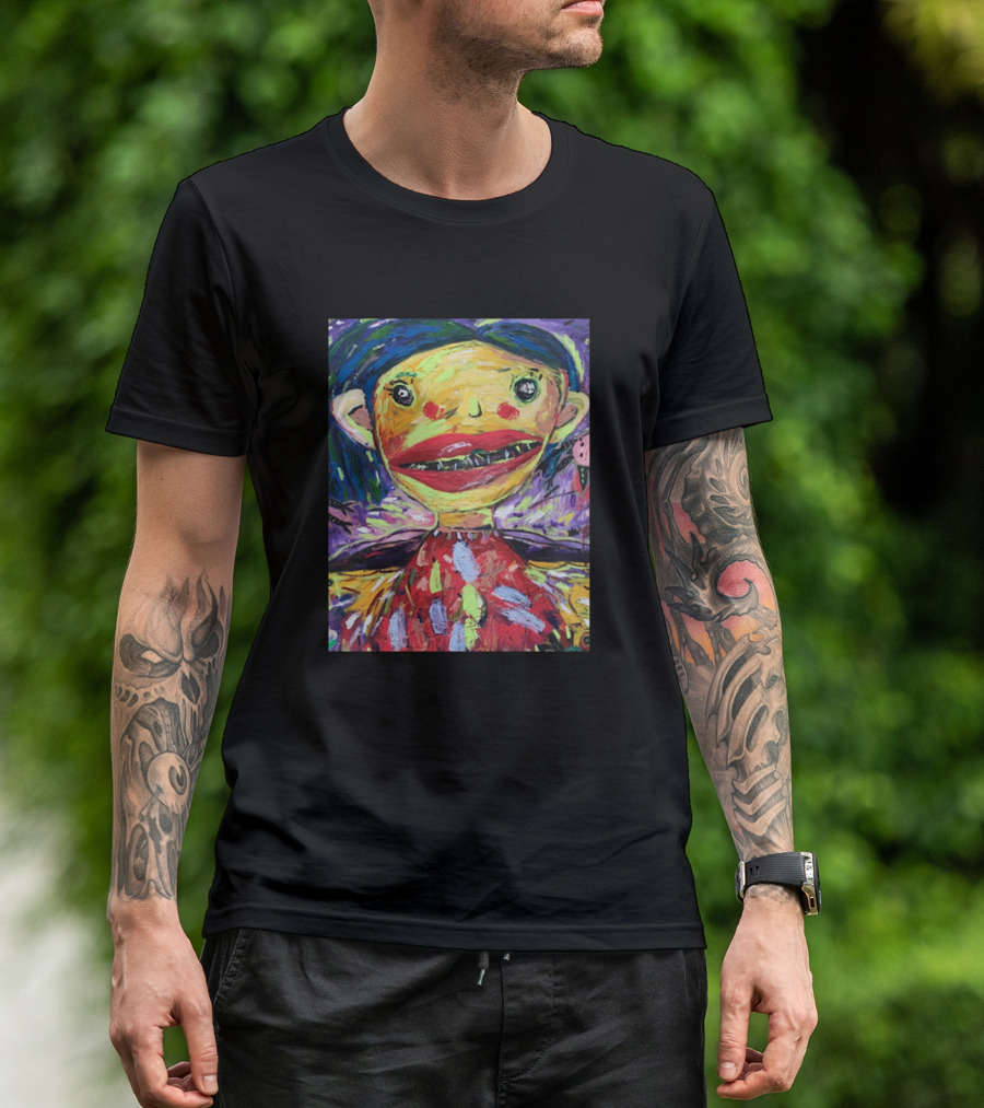 Colorful Portrait Expressionist Style By Teenager Let Me Live T-Shirt