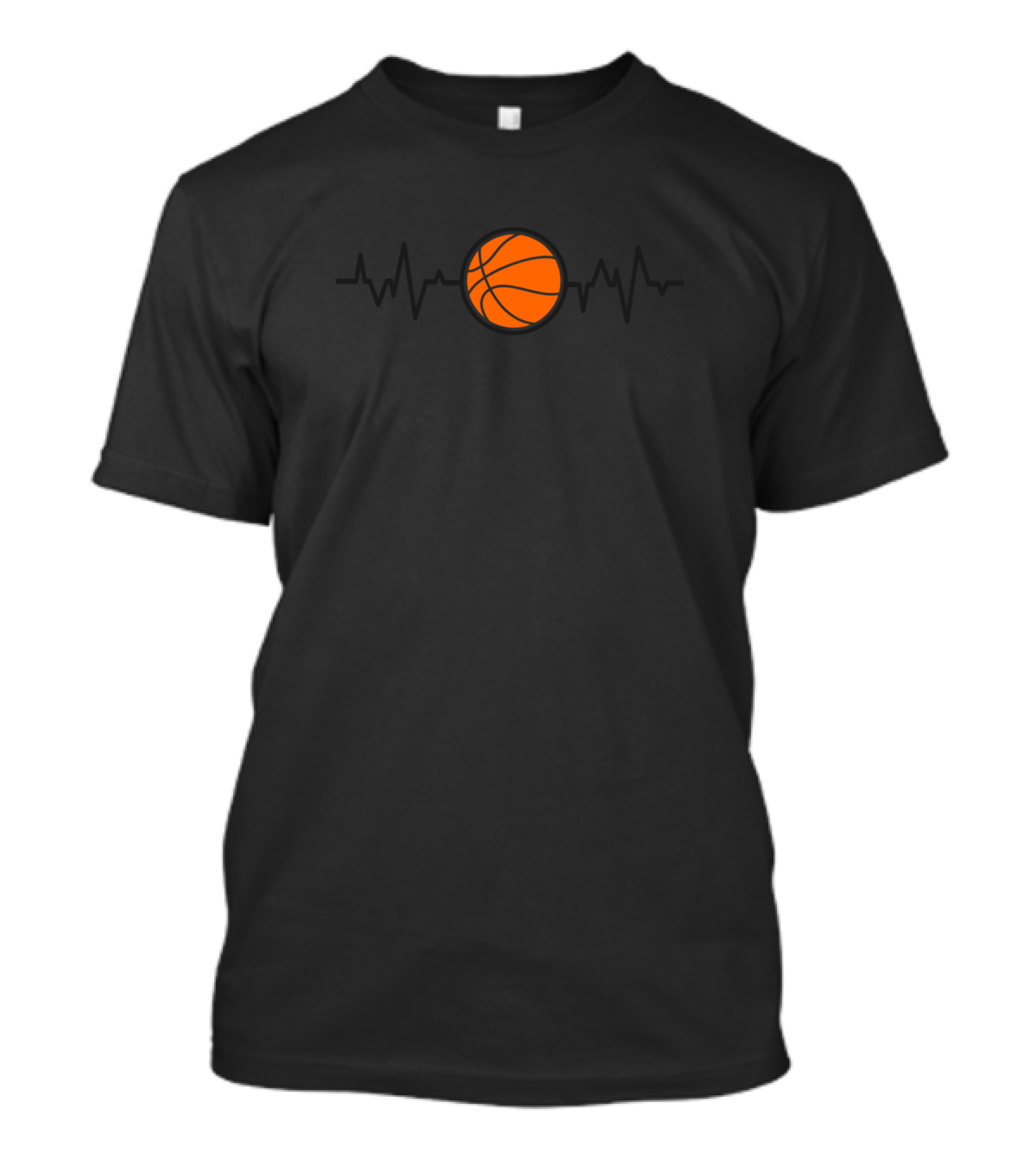 Basketball Heartbeat Pulse Orange Ball T-Shirt