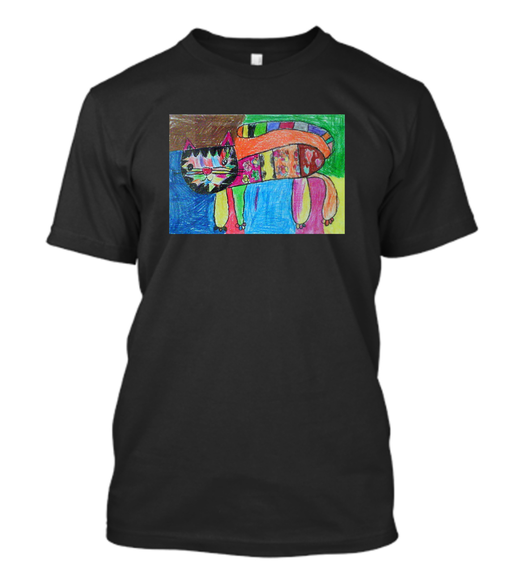 Colored Pencil My Cat Painting T-Shirt