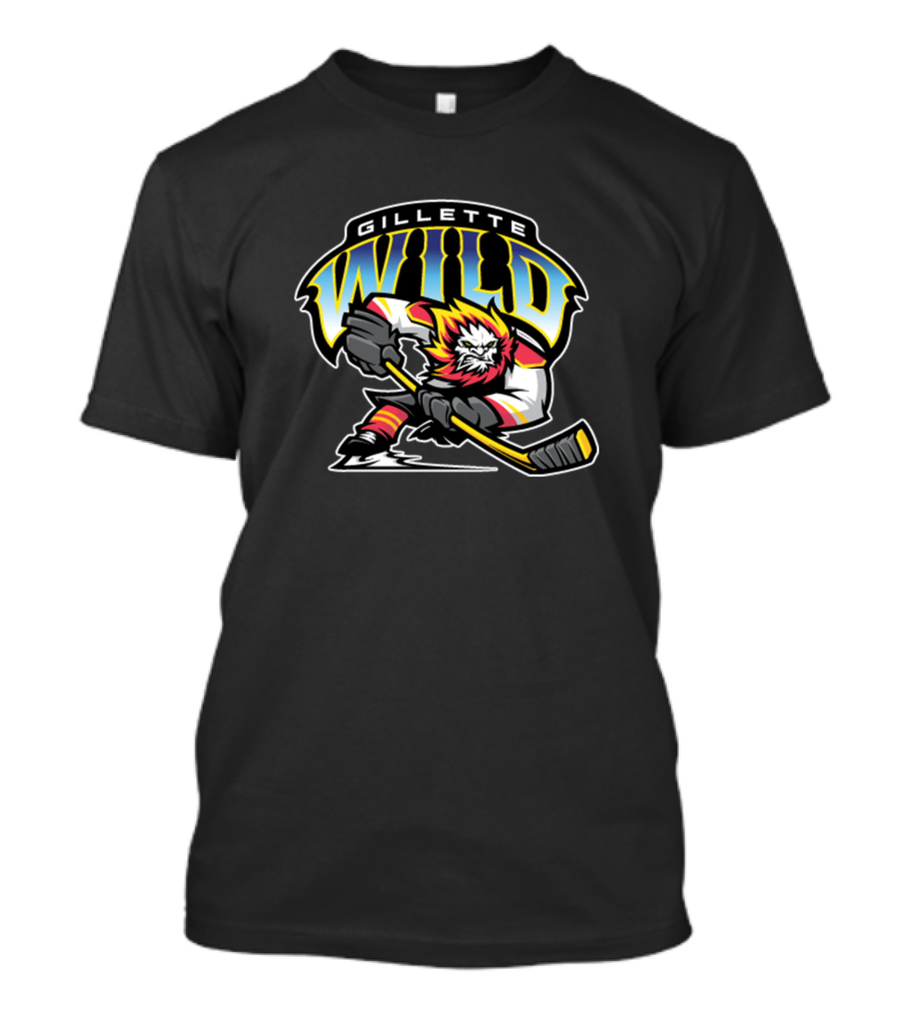 GILLETTE WILD JUNIOR HOCKEY PLAYER WITH STICK T-Shirt