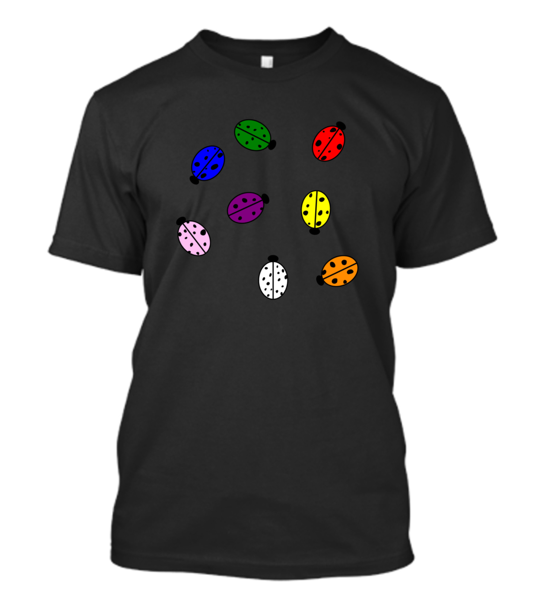 Ladybugs Rainbow Colors Variety T-Shirt