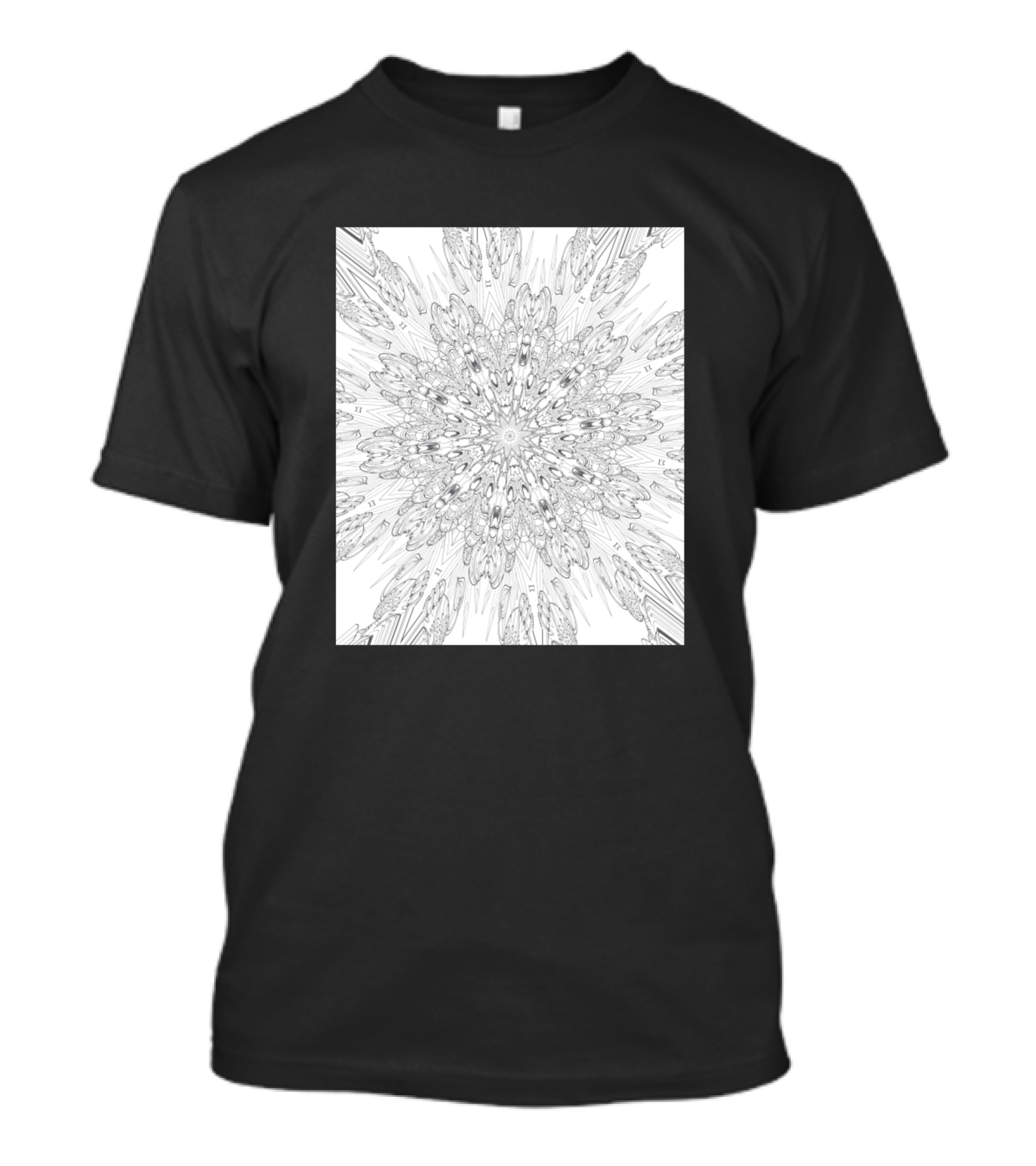 Mandala 1738 Kaleidoscope Geometric Symmetry T-Shirt