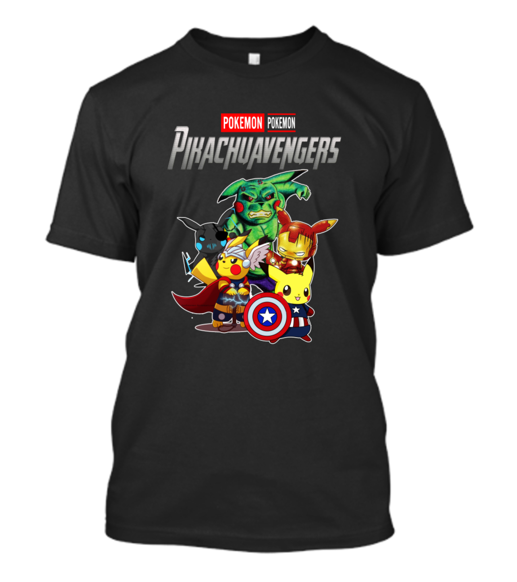 Pokemon Pikachu Avengers Mashup T-Shirt