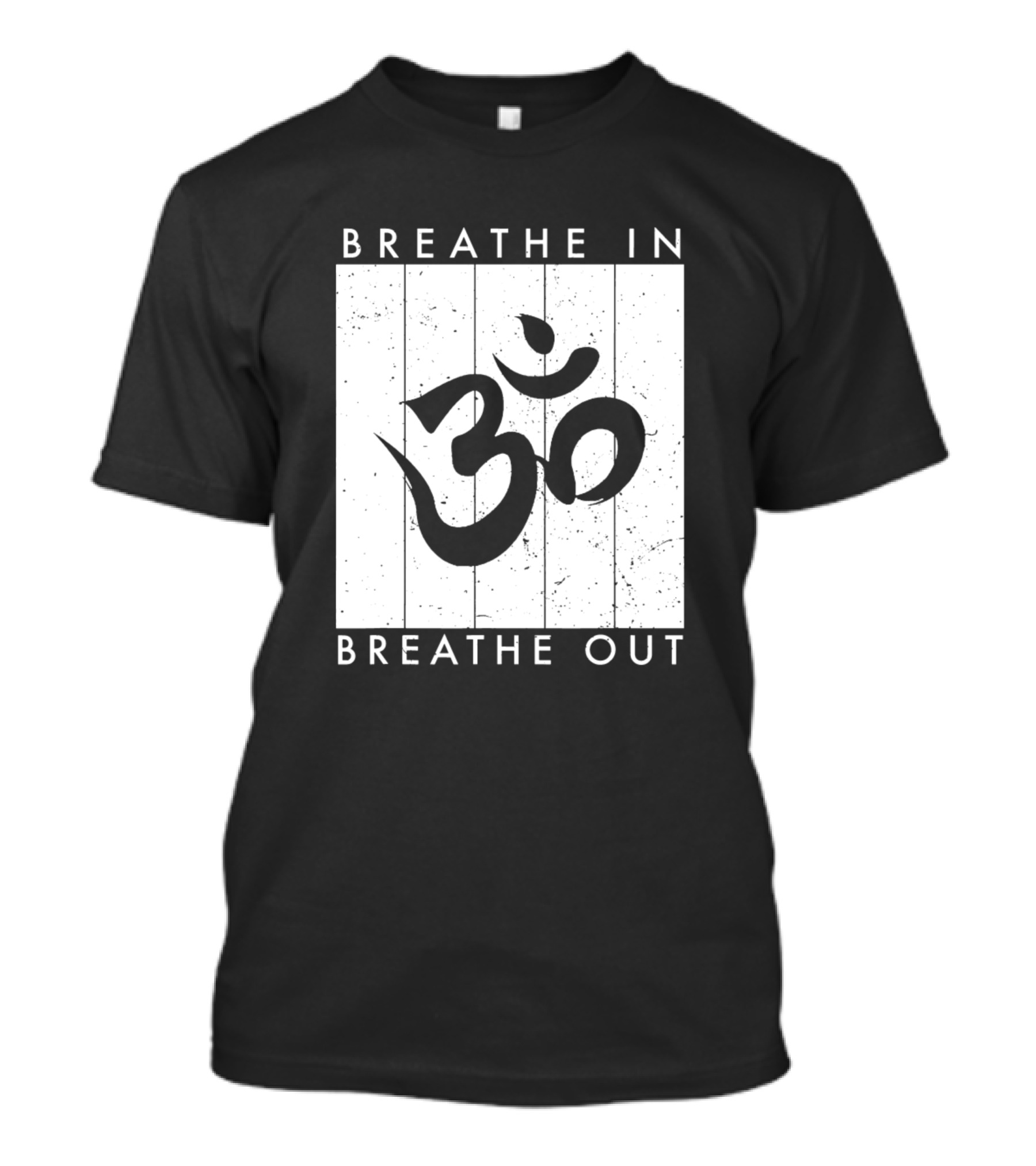 Breathe In Breathe Out Om Retro Vintage Yoga Meditation T-Shirt