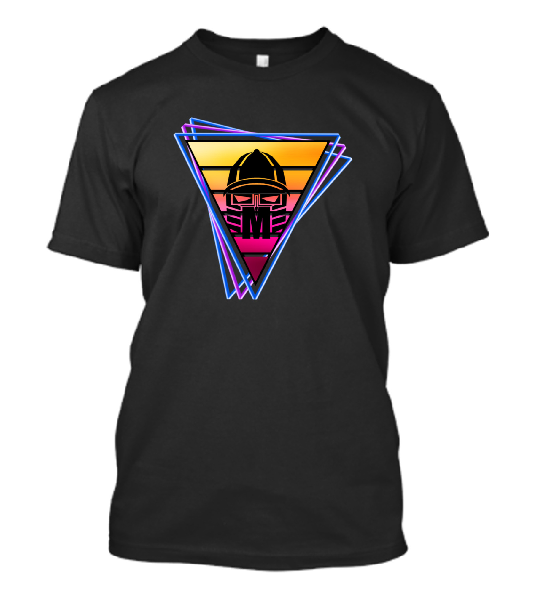 Retro Transformer Style Sunset Optimus Triangle T-Shirt