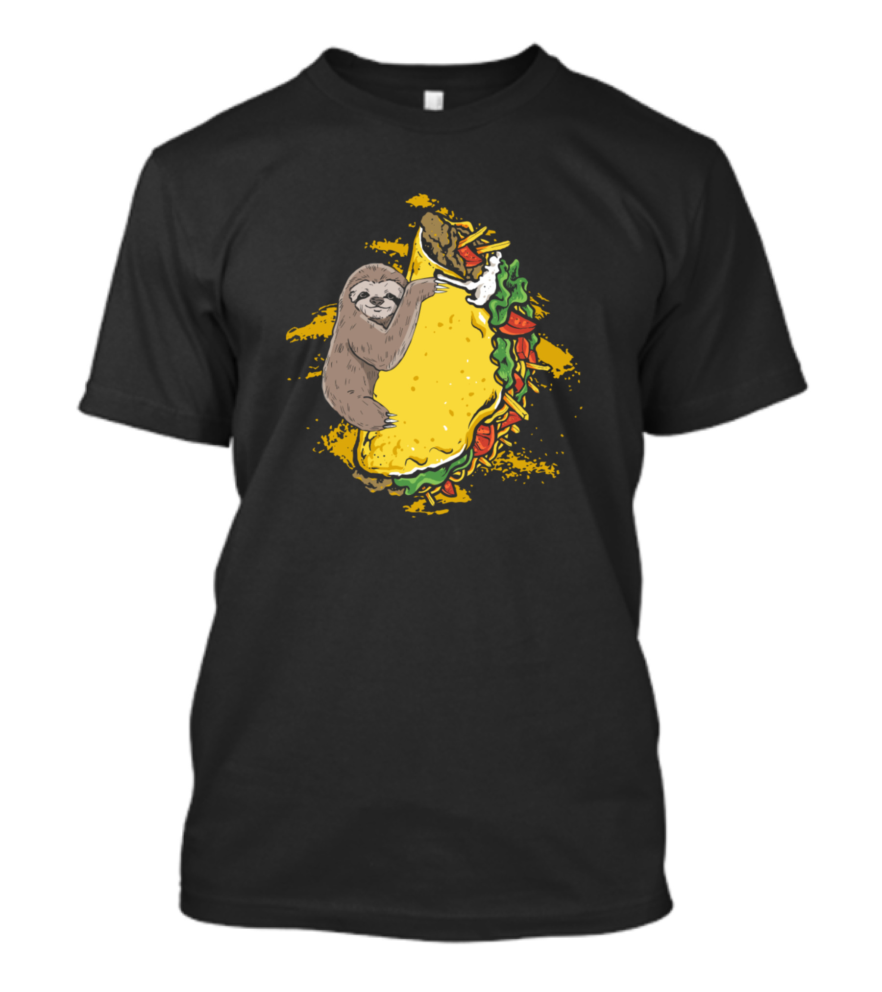 Sloth Taco Cute Animals Women Men T-Shirt