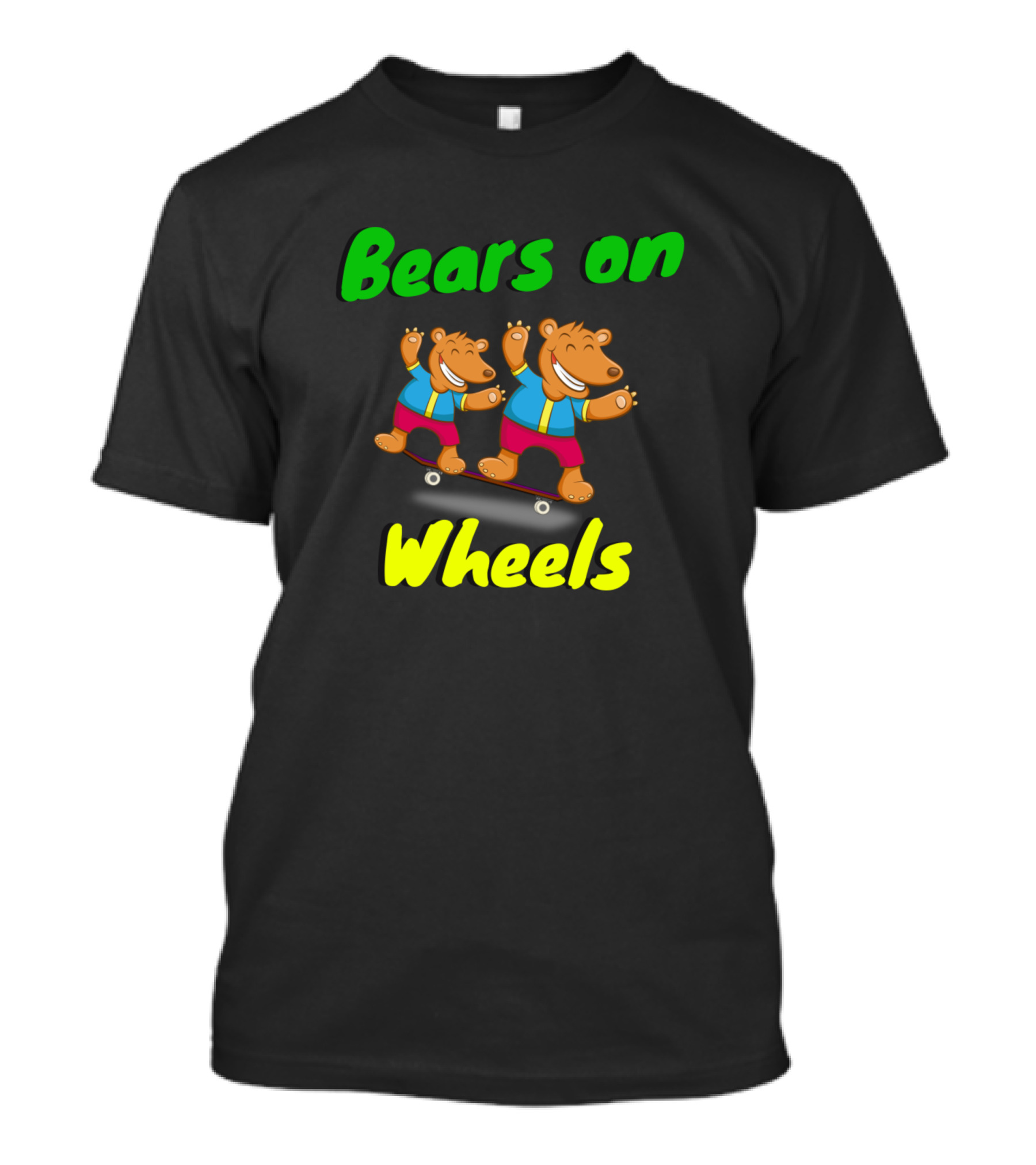 Bears On Wheels Skateboarding Adventures T-Shirt