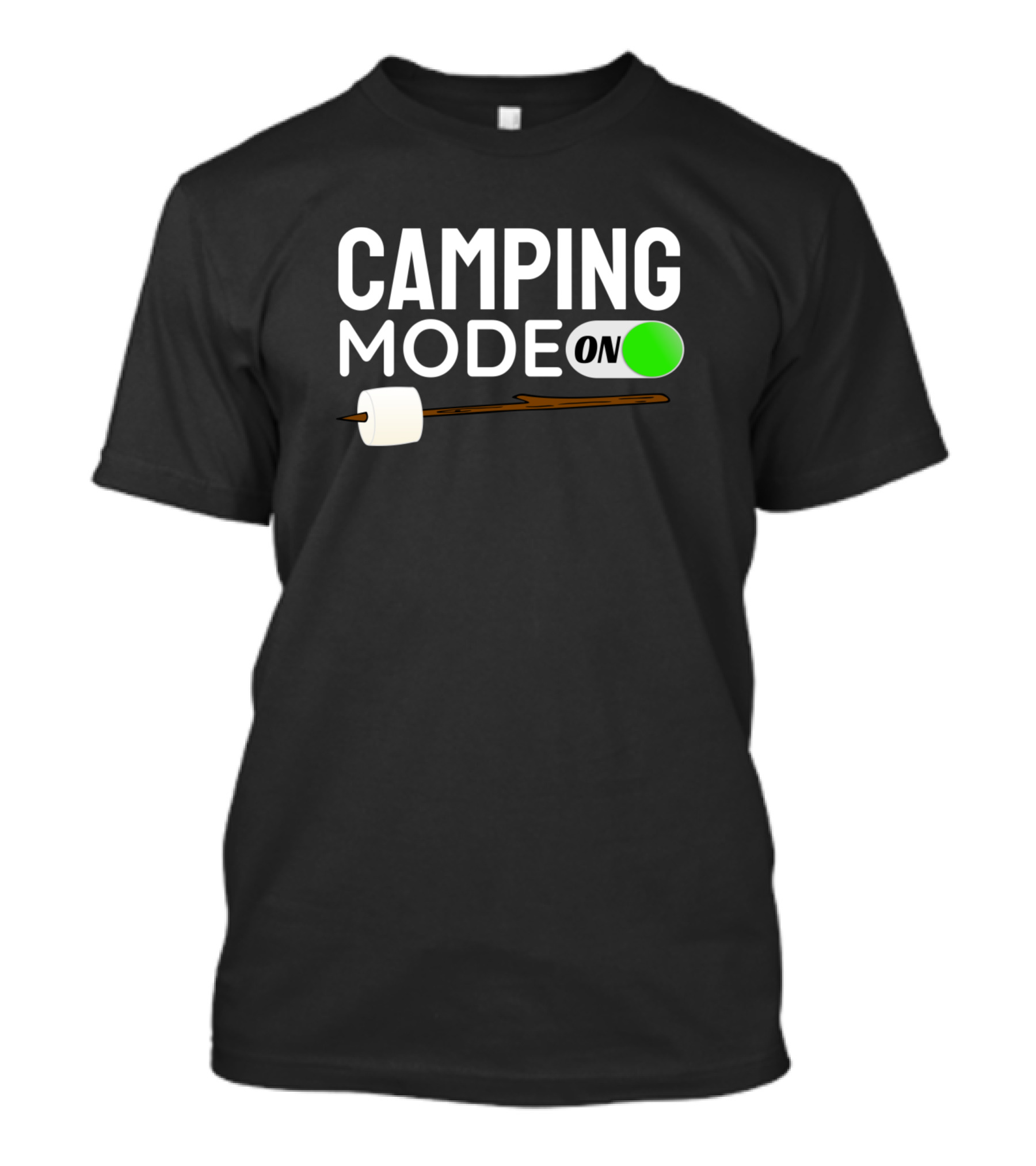Camping Mode On Marshmallow Stick T-Shirt