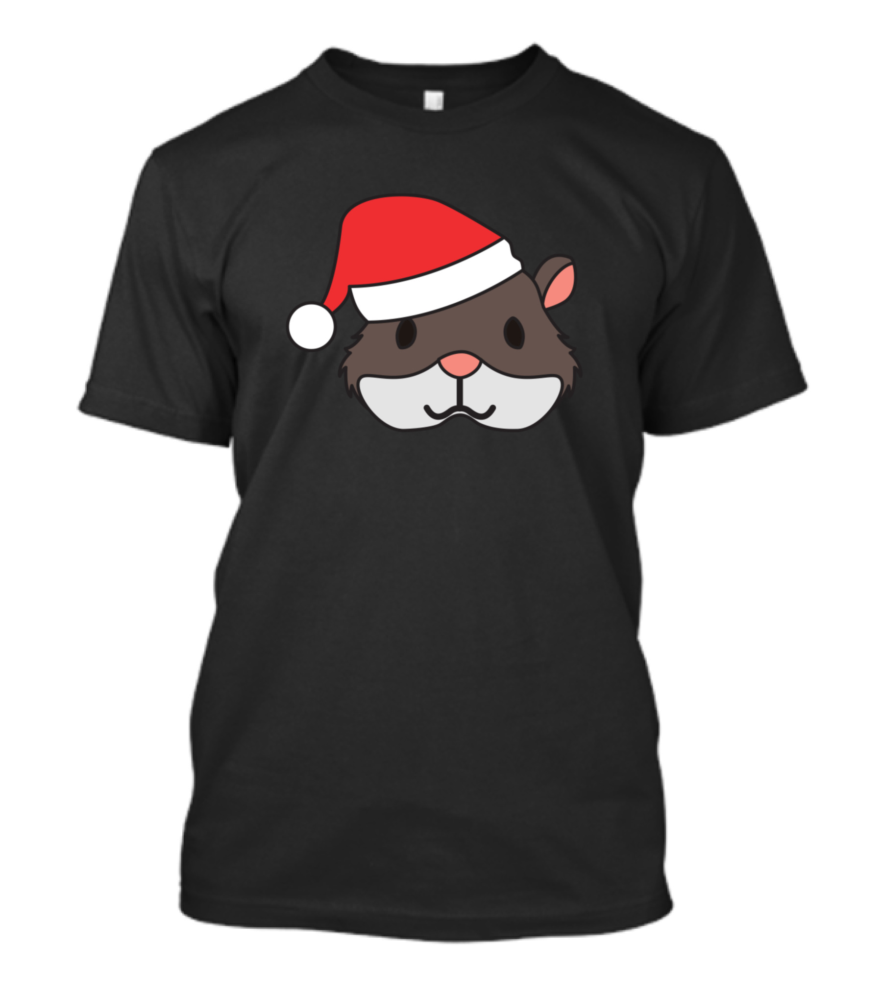 Christmas Hamster Santa Hat Hamster With Hat T-Shirt