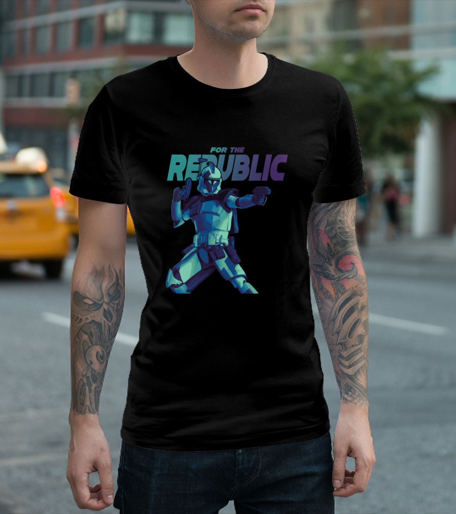 For The Republic Clone Wars Trooper T-Shirt