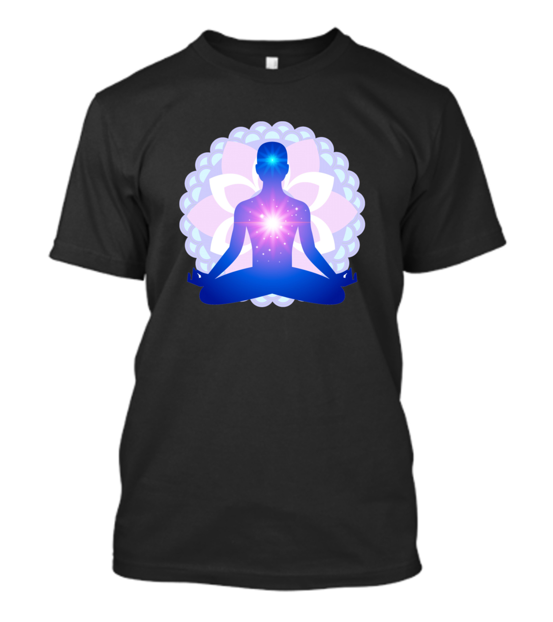 Cosmic Meditator Lotus Chakra Enlightenment T-Shirt