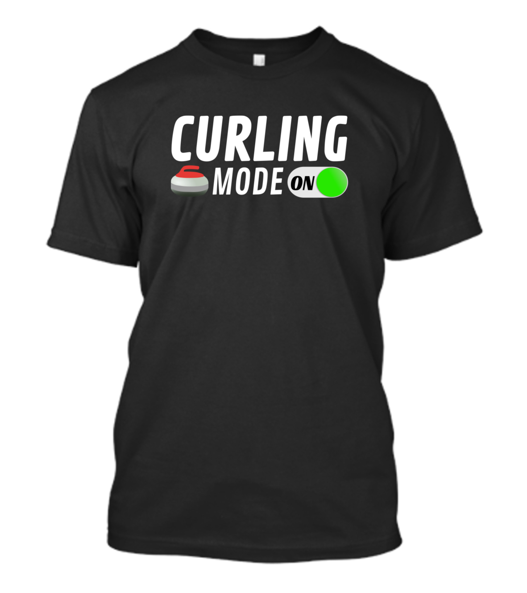 CURLING MODE ON ICE CURLER STONE SWITCH T-Shirt