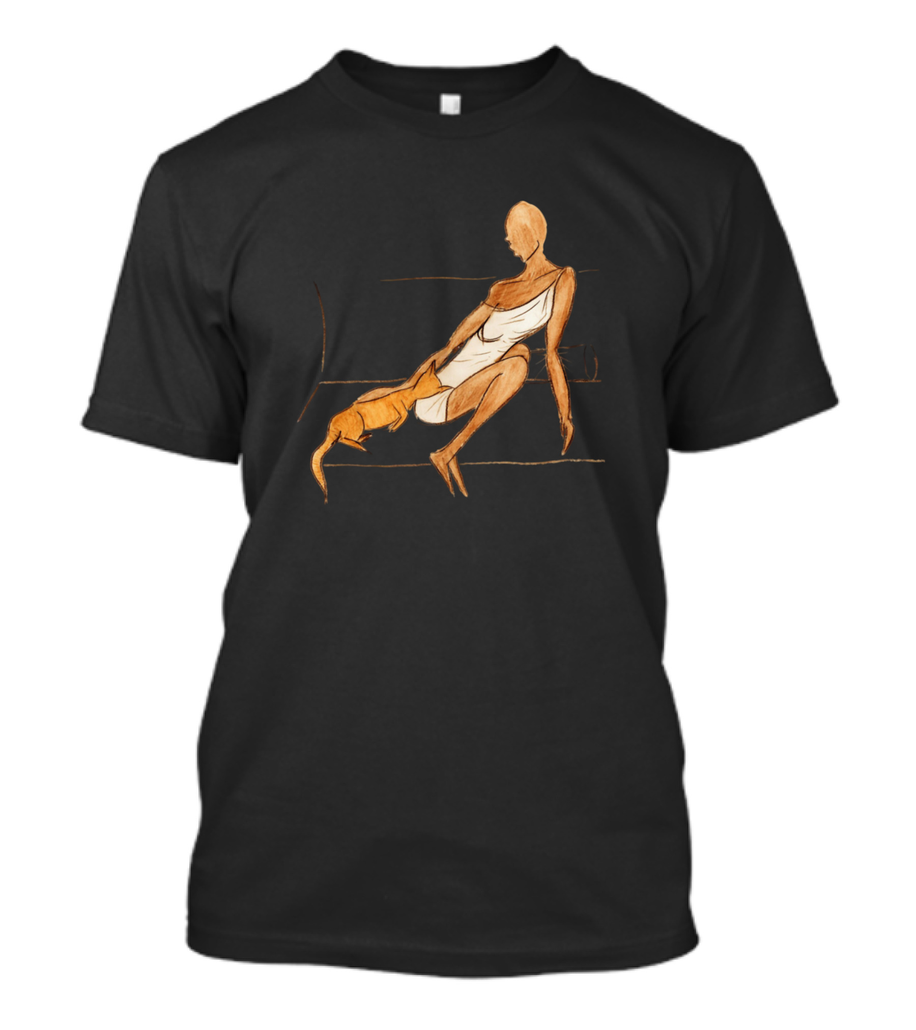Loveofcats Woman With Cat On Sofa T-Shirt