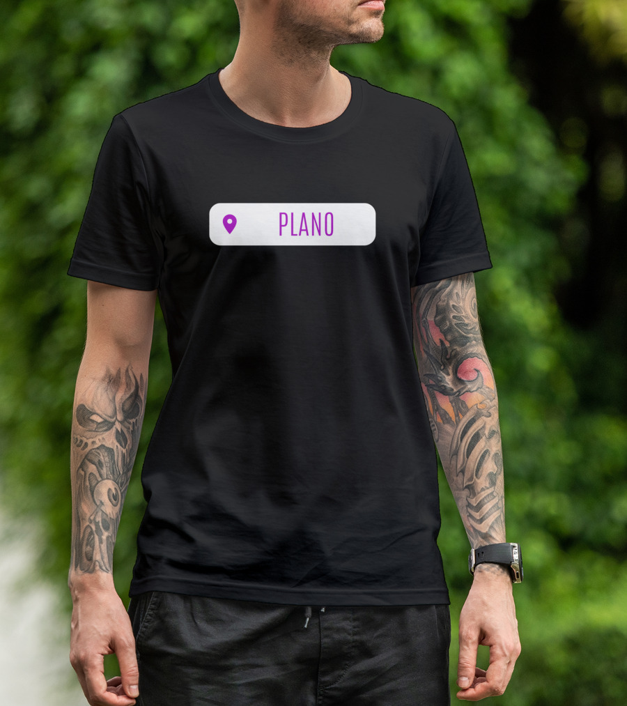 Plano Location Tag Birthday T-Shirt