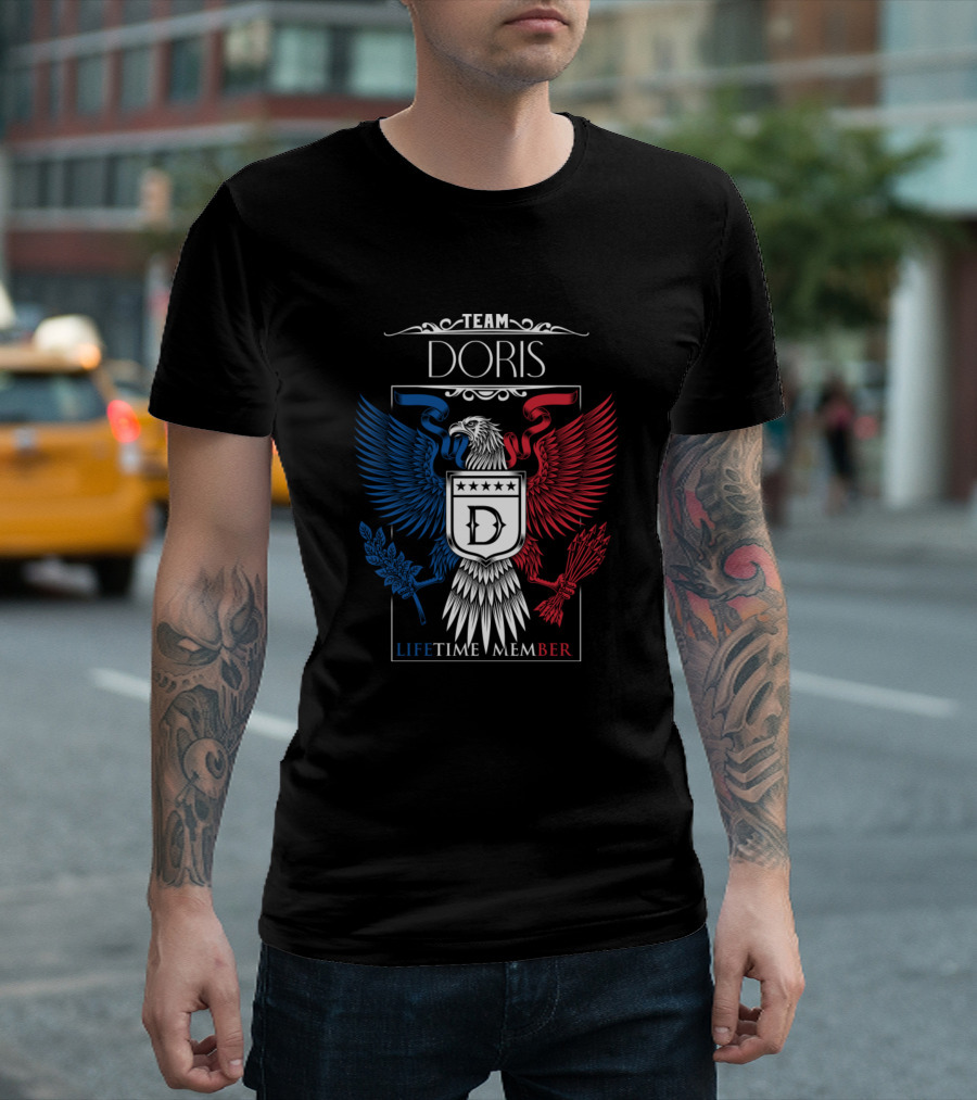 Team Doris Lifetime Member Eagle Crest T-Shirt