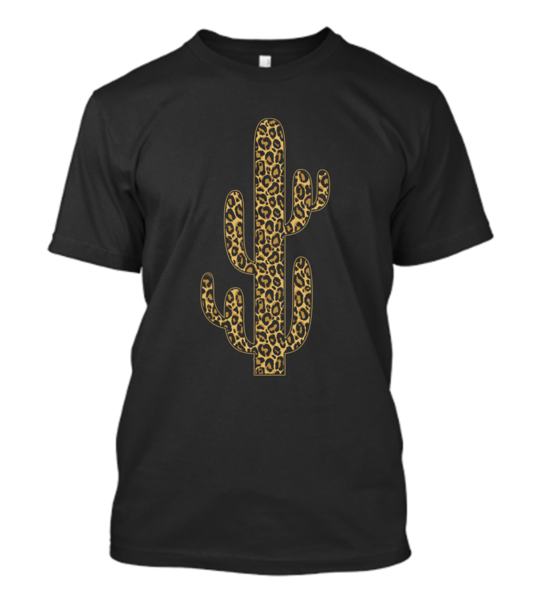 Cactus Leopard Print Design With Leo T-Shirt