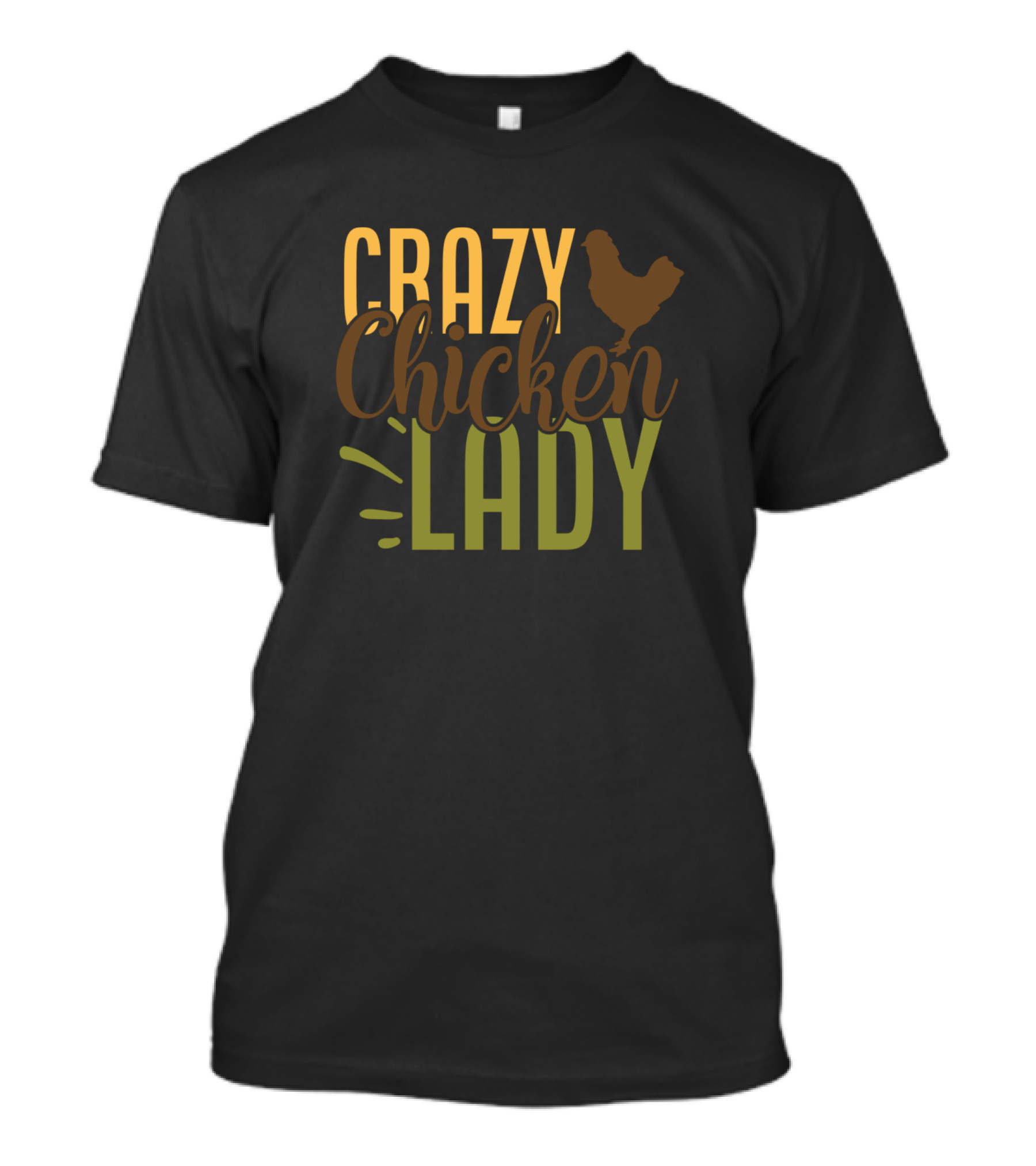 Crazy Chicken Lady Rooster T-Shirt