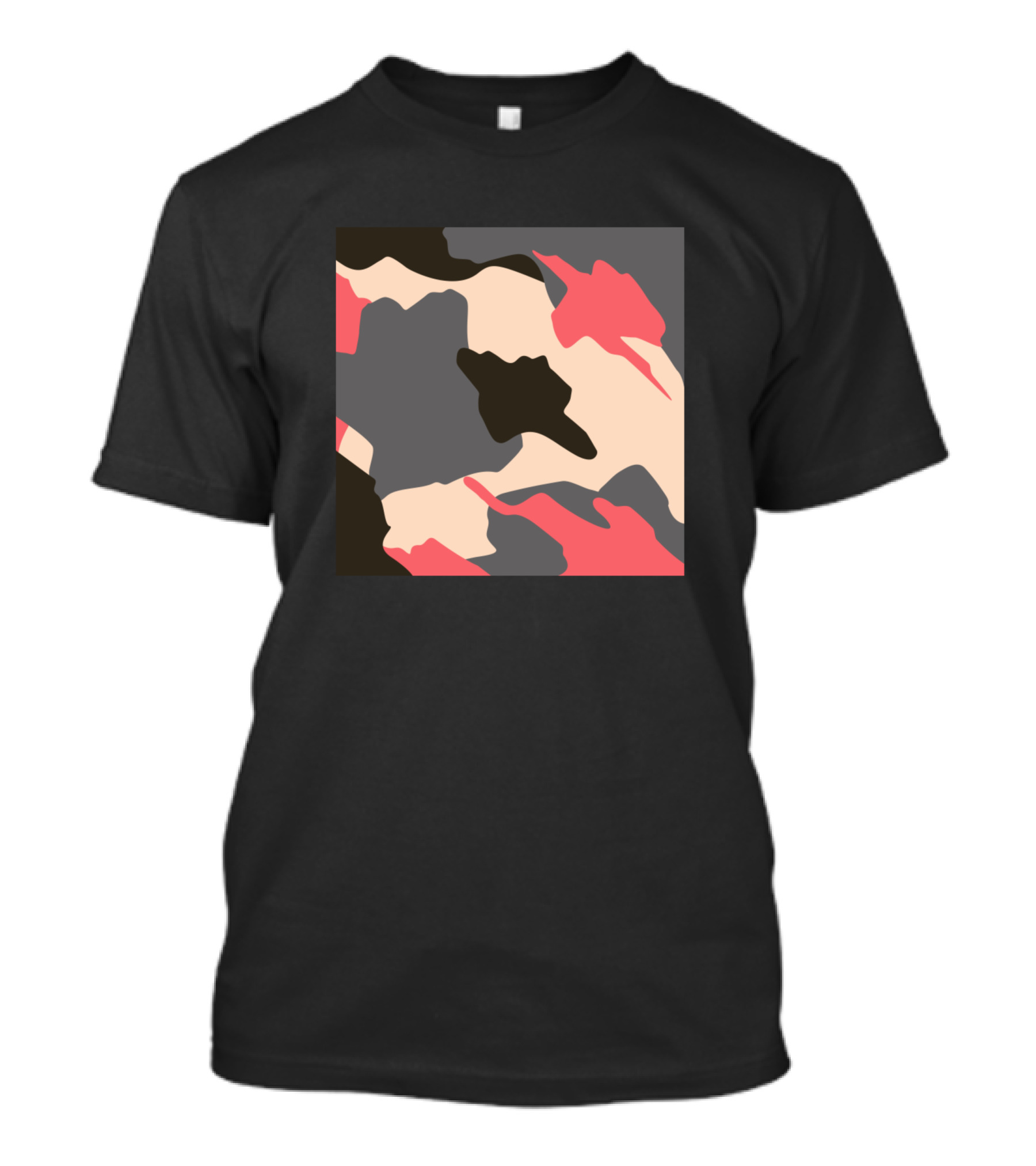 Cute Camouflage Pattern Square T-Shirt