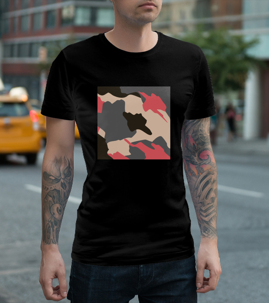 Cute Camouflage Pattern Square T-Shirt