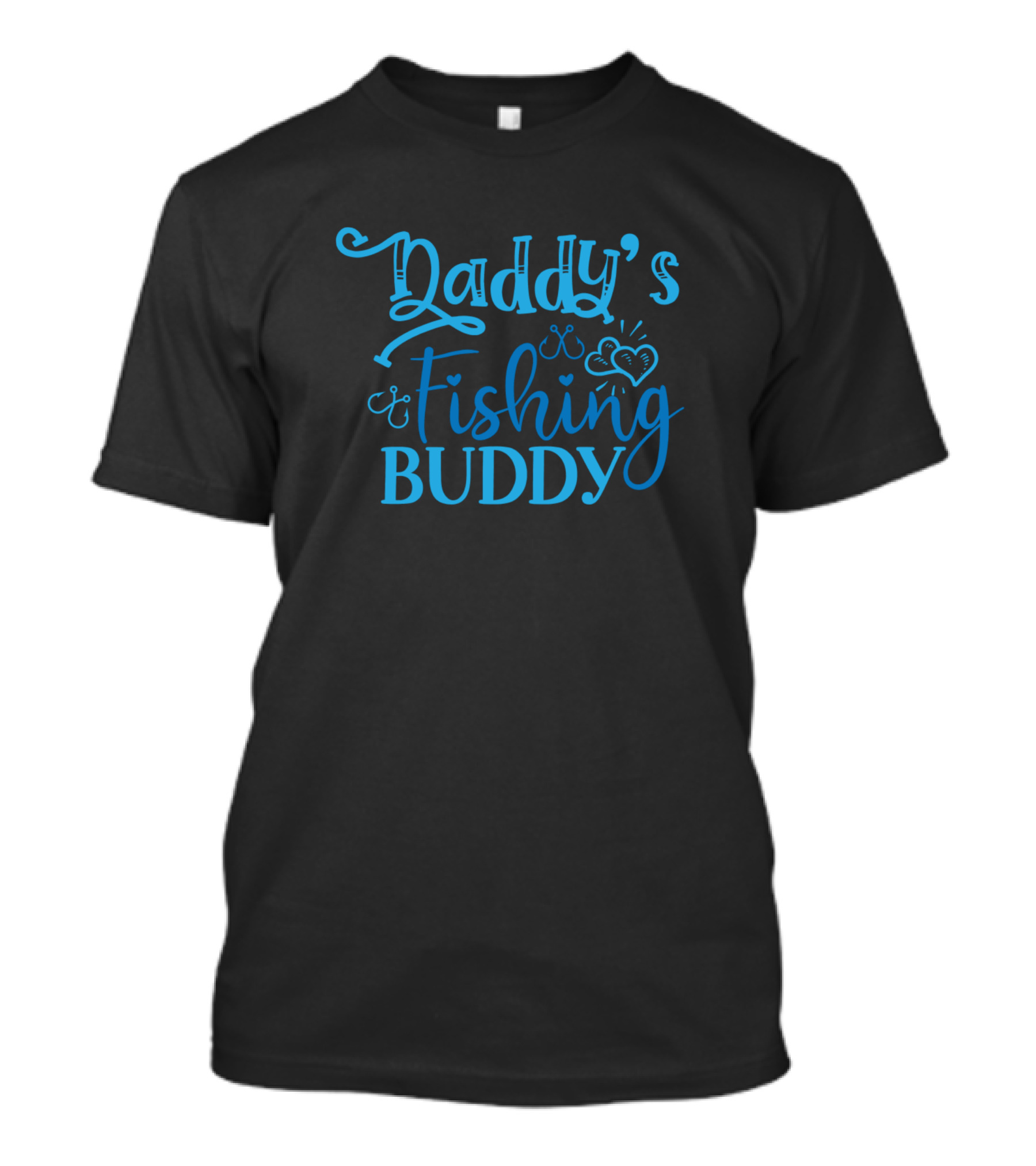 Daddy's Fishing Buddy Heart T-Shirt