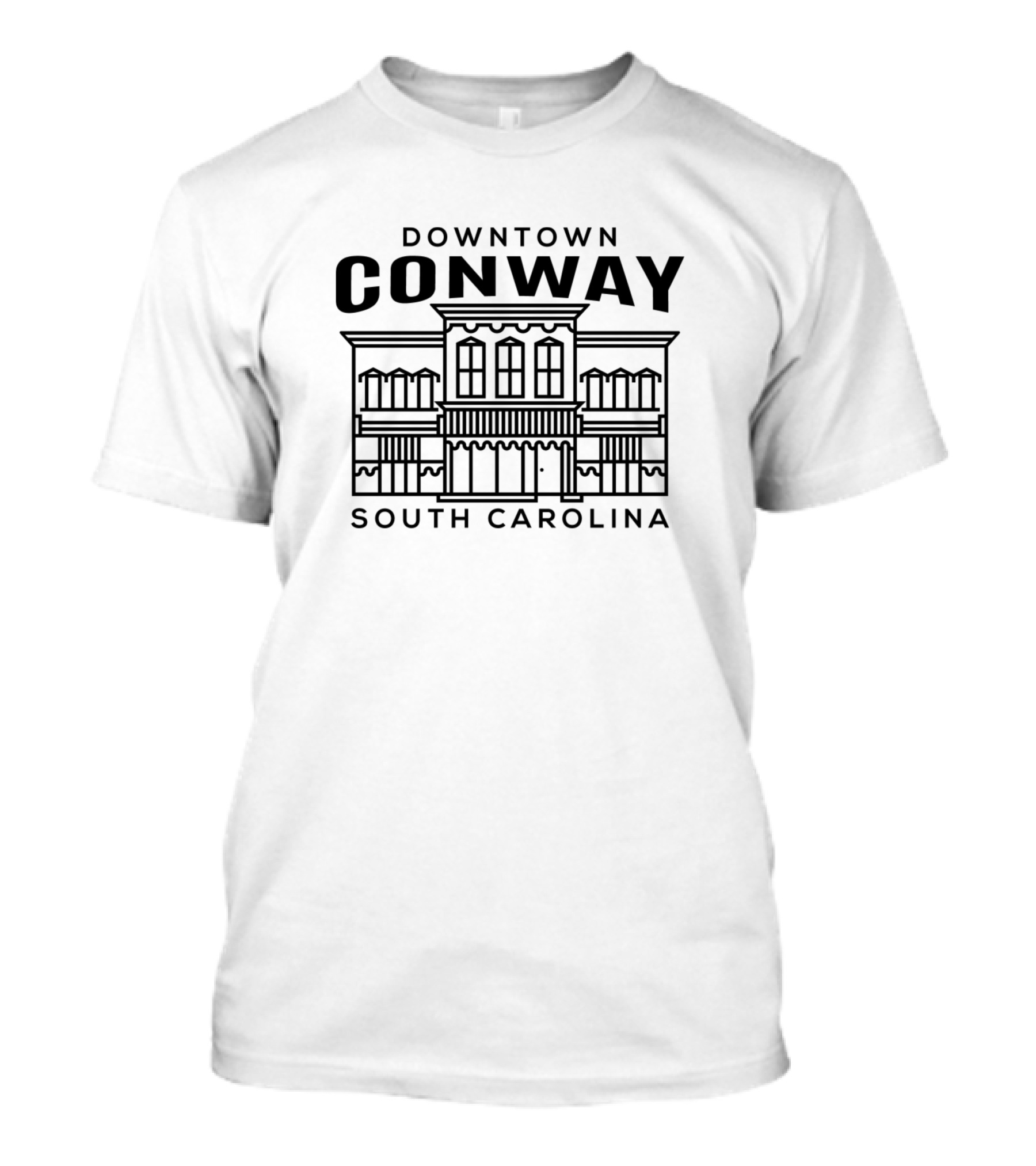 Downtown Conway South Carolina Historic Architecture T-Shirt