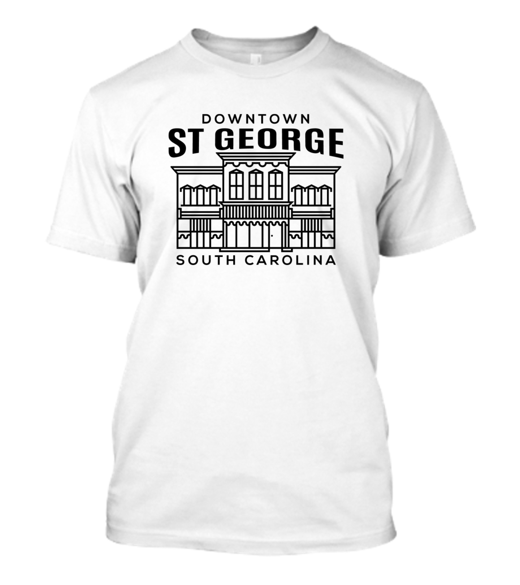 Downtown St George South Carolina Historic Architecture T-Shirt