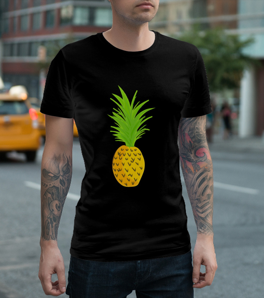 Fruit Pineapple Bold Yellow Green Tropical T-Shirt