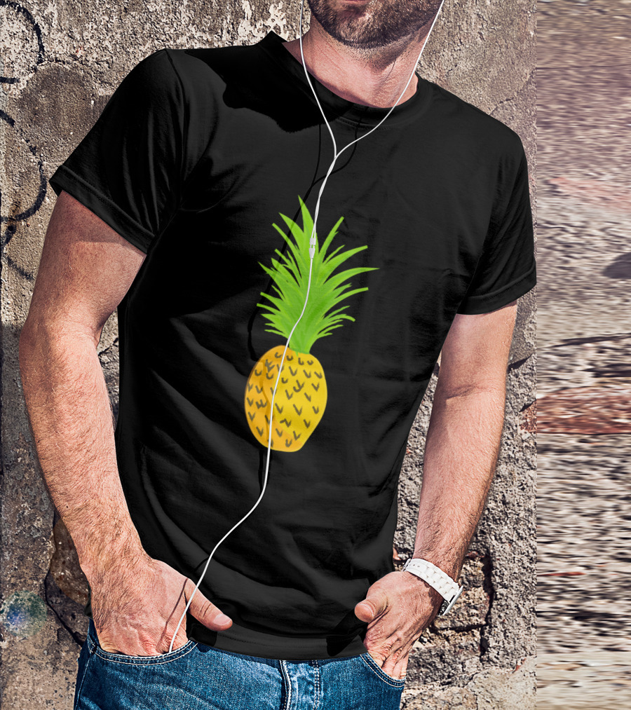 Fruit Pineapple Bold Yellow Green Tropical T-Shirt