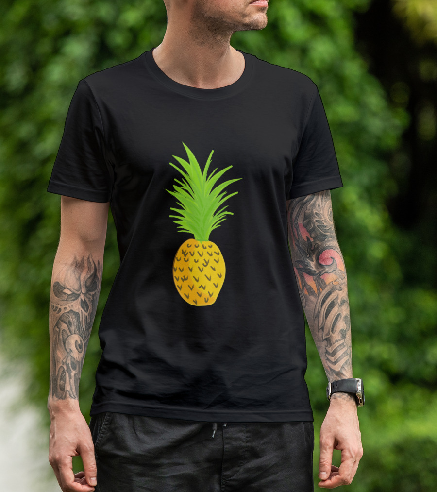 Fruit Pineapple Bold Yellow Green Tropical T-Shirt