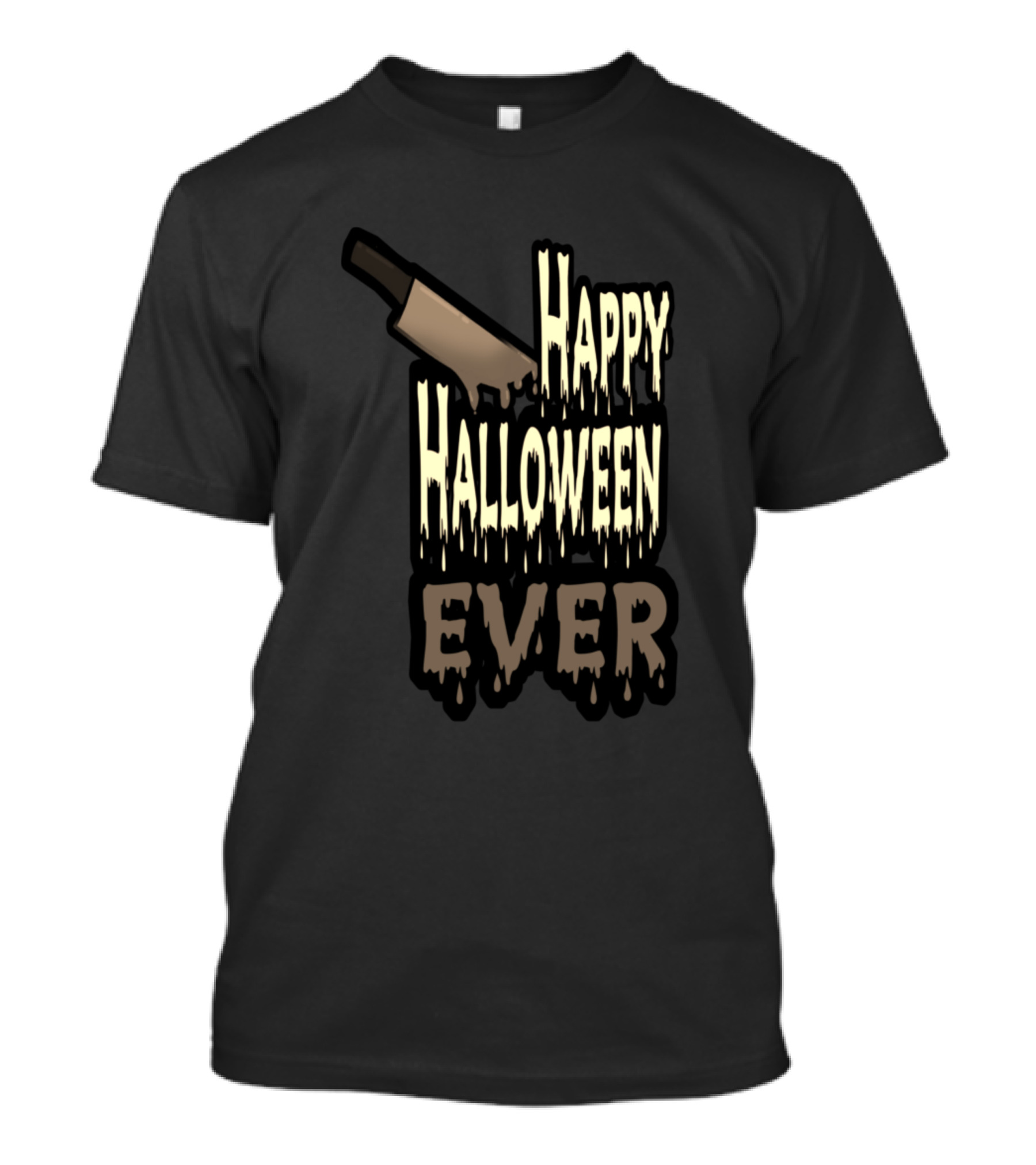 Happy Halloween Ever Creepy Knife Horror T-Shirt