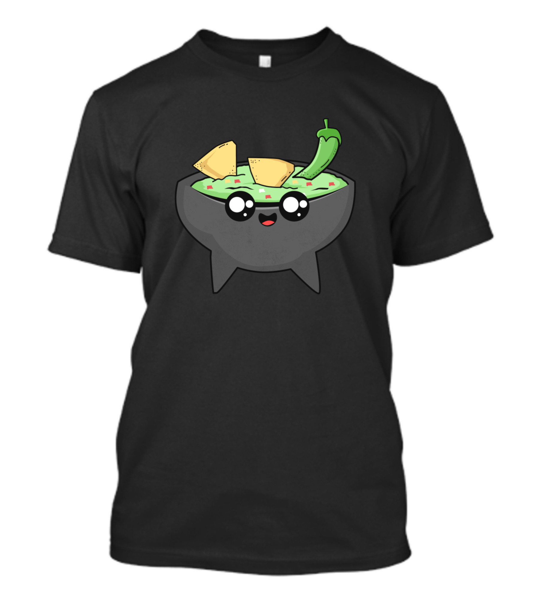 Cute Healthy Nachos Chili Avocado Dip Bowl T-Shirt
