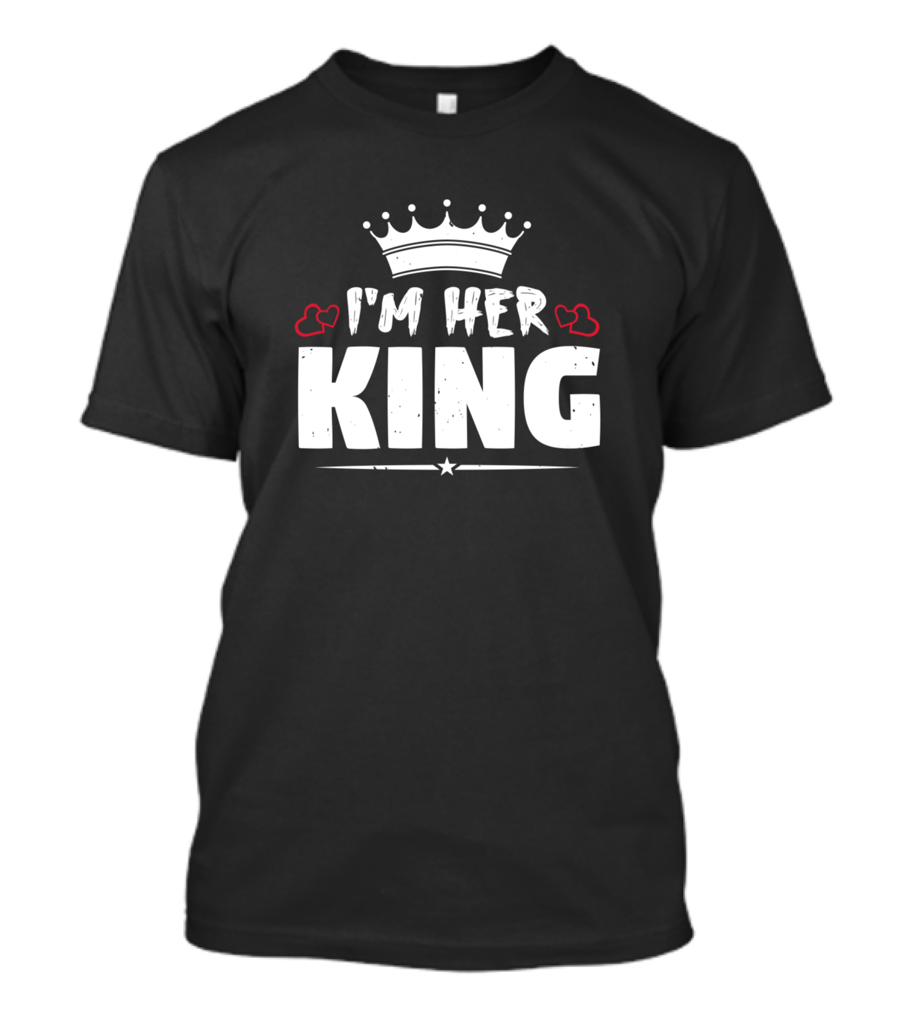 I'm Her King Crown Hearts T-Shirt
