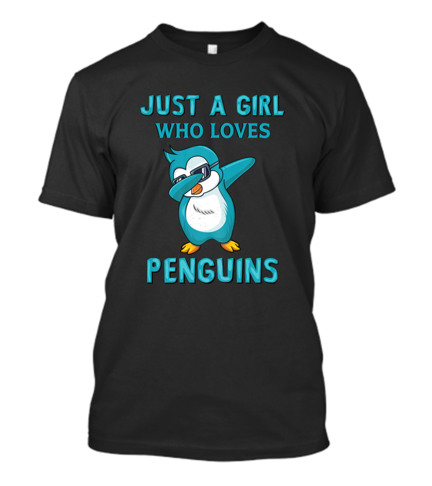 Just A Girl Who Loves Penguins Dab Dance Penguin T-Shirt