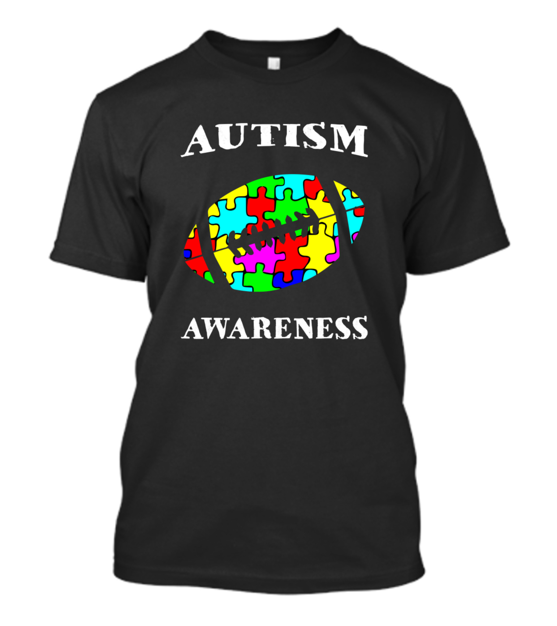 AUTISM AWARENESS FOOTBALL PUZZLE T-Shirt