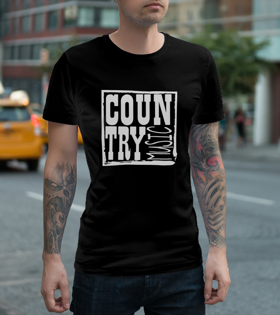 Country Music Men Bluegrass Cowboy Nashville Country Music T-Shirt
