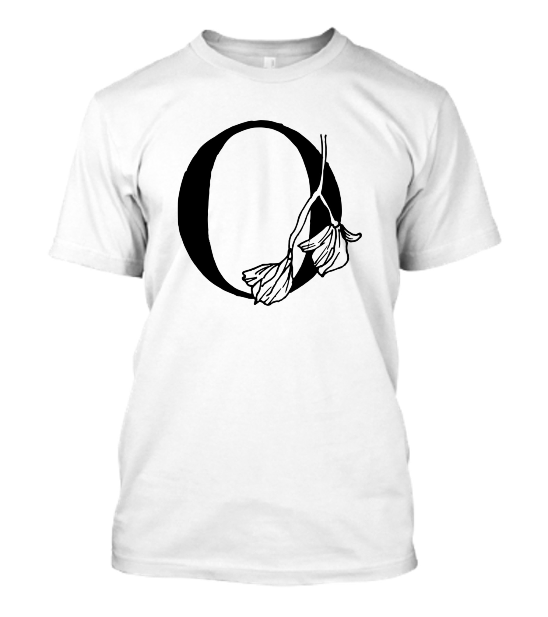 O With Rose Blossom Draping T-Shirt