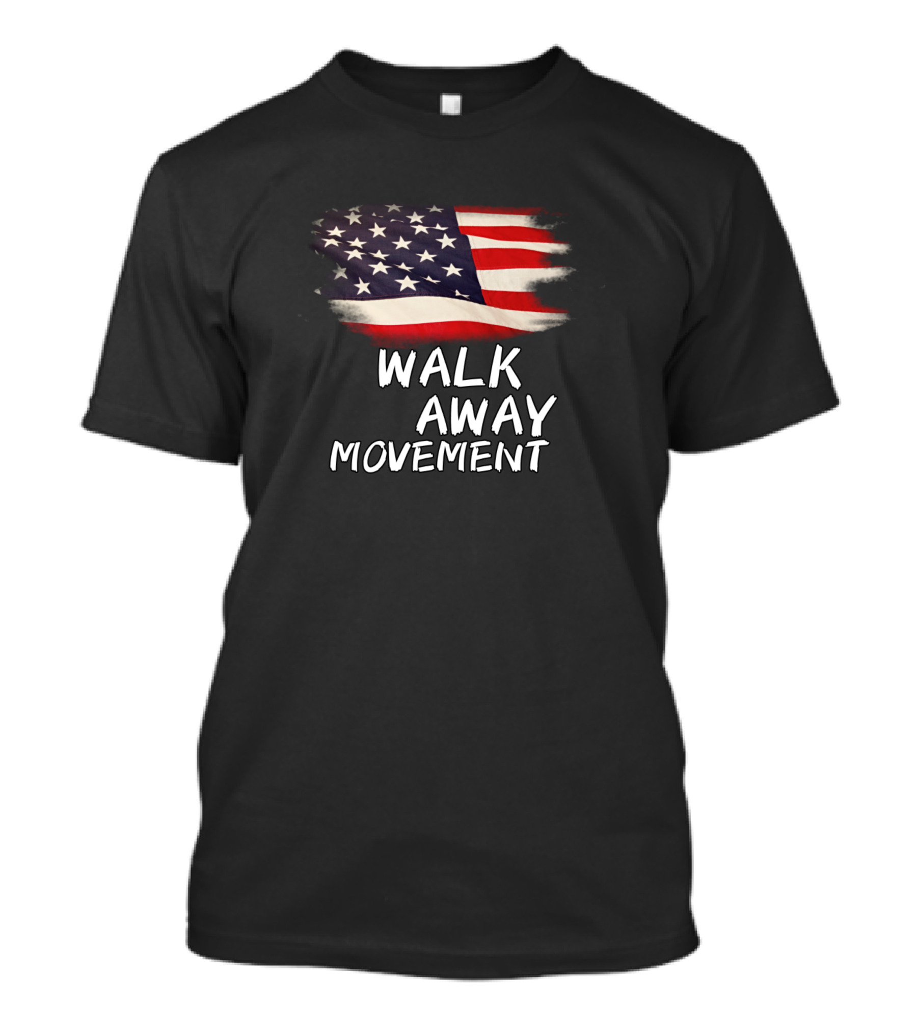 Walk Away Movement American Flag Patriotic Expression T-Shirt