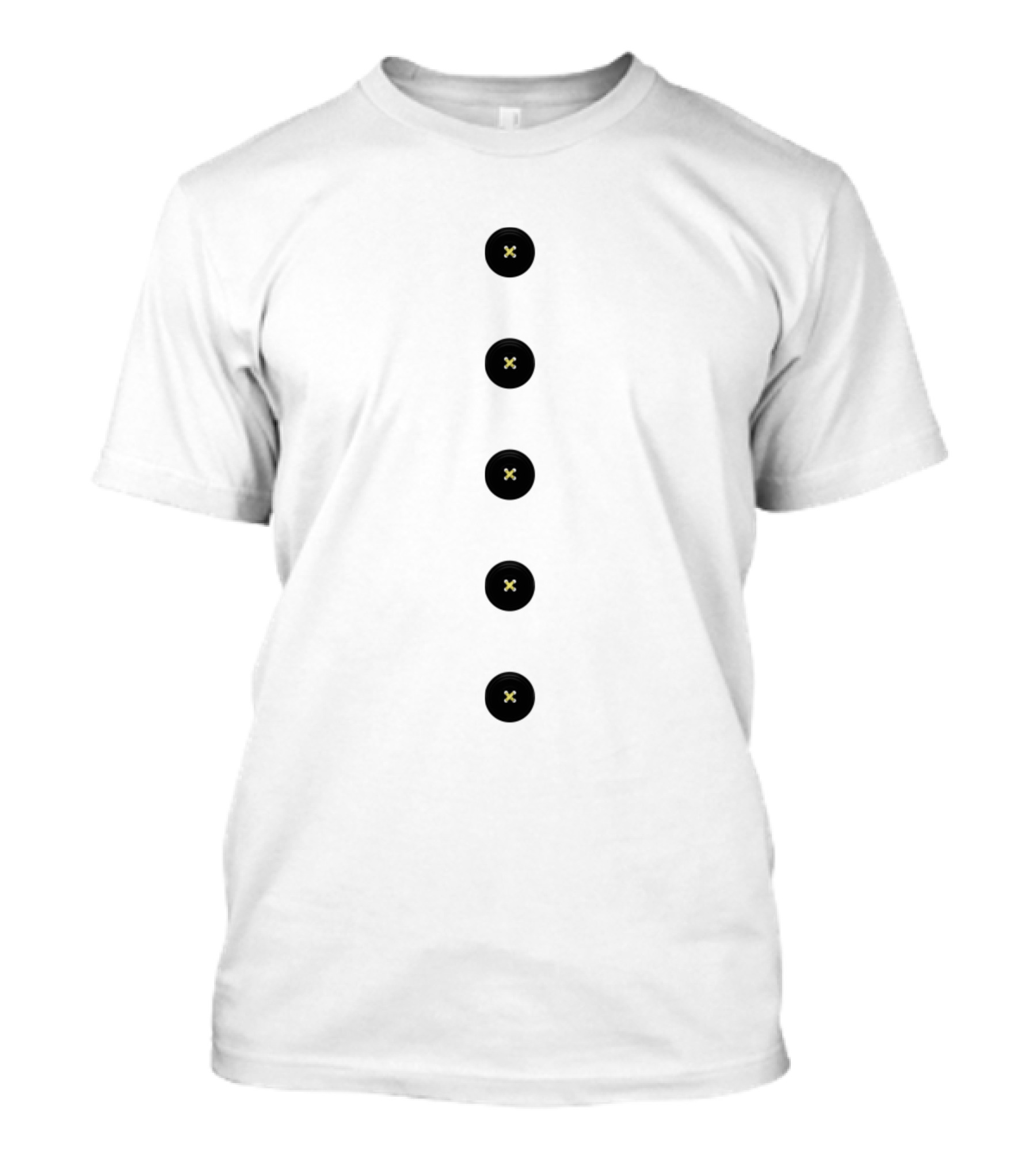 Black X Buttons T-Shirt