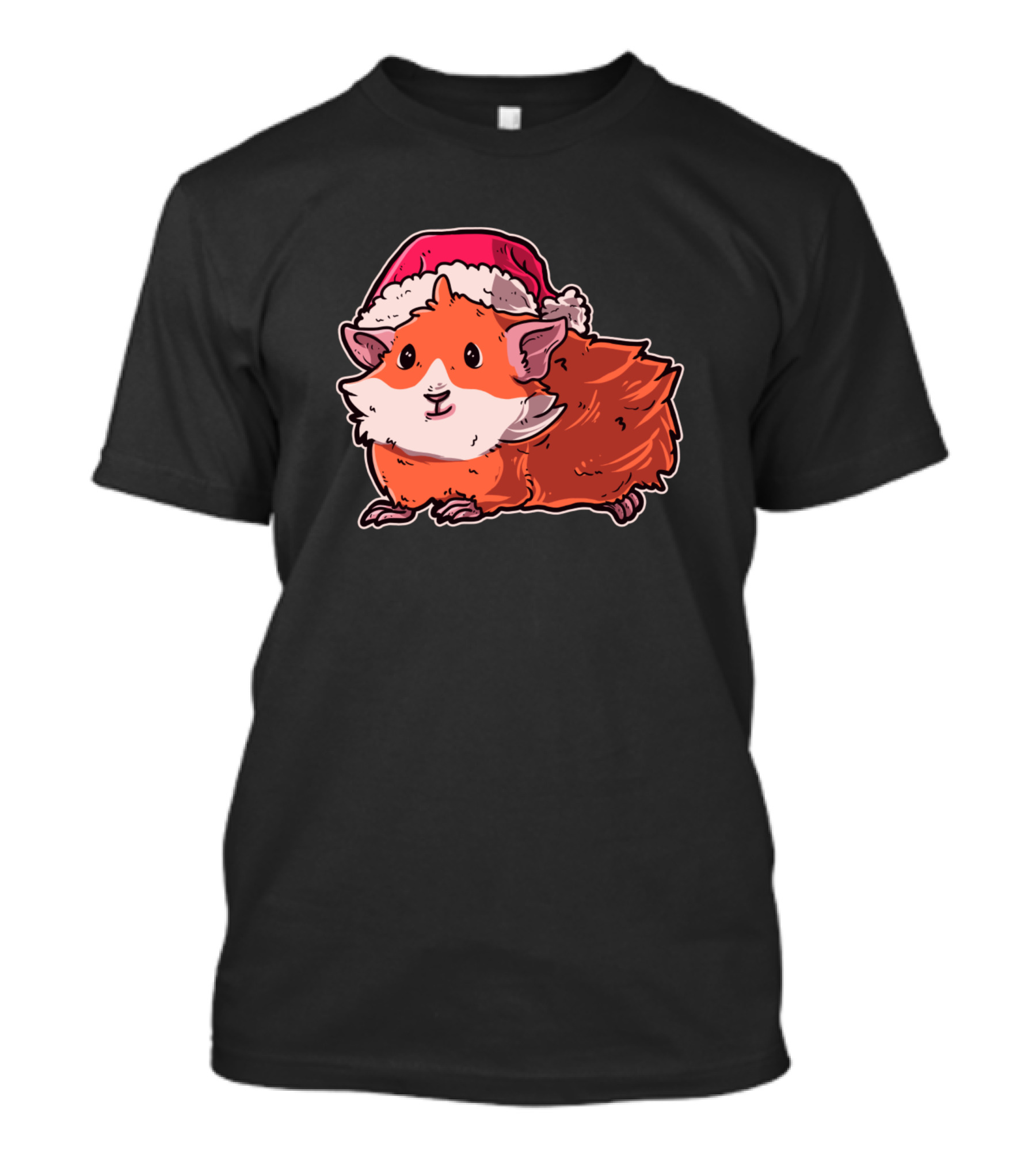 Christmas Guinea Pig Santa Hat Festive Cute Pet T-Shirt