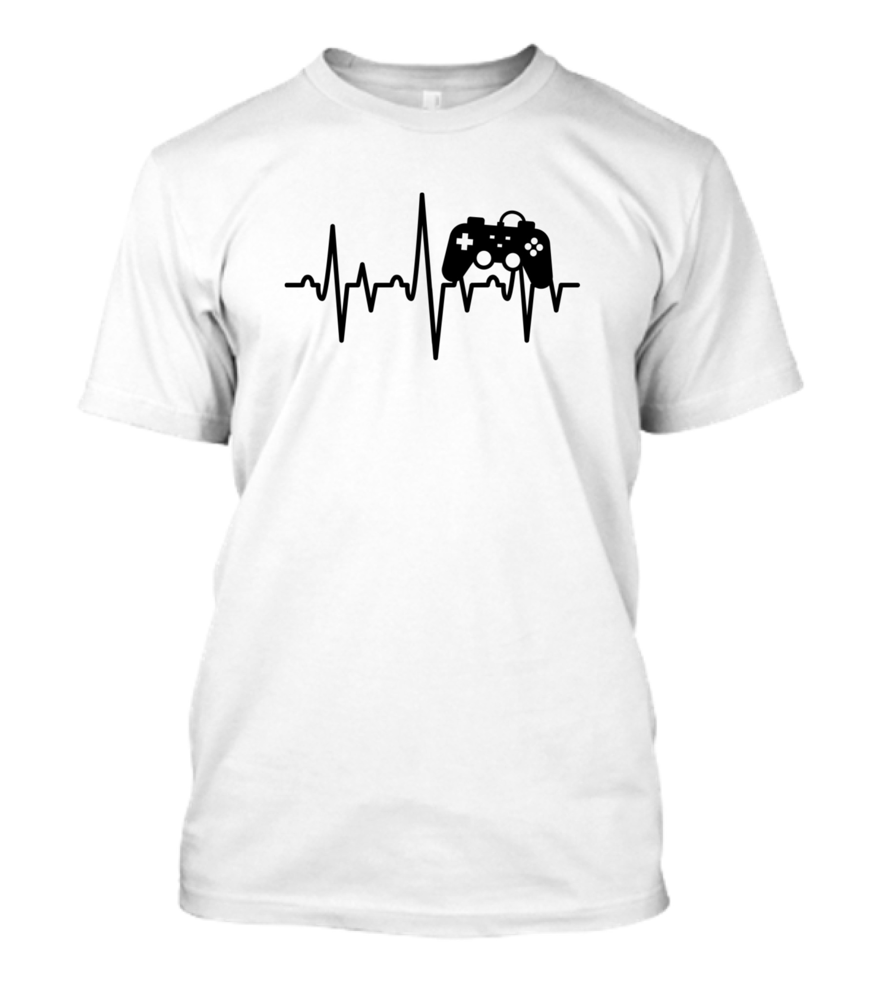 Heartbeat Gaming Controller Pulse T-Shirt