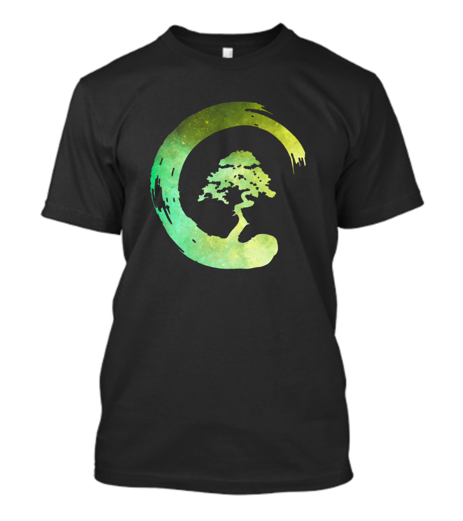 Japanese Tree Brushstroke Circle T-Shirt