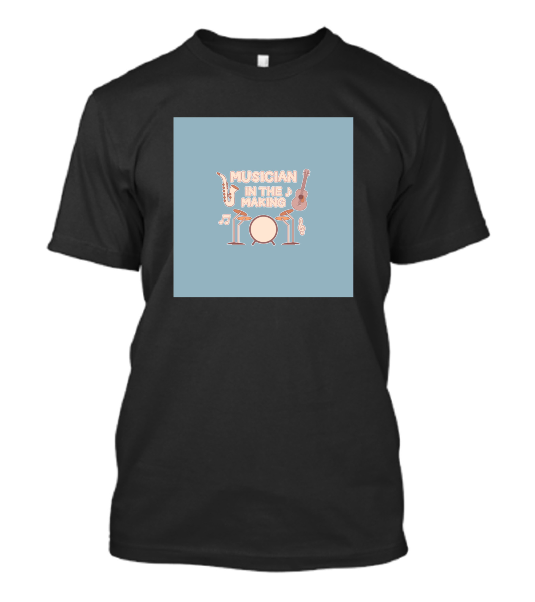 Musician In The Making Drum Saxophone Guitar Baby T-Shirt