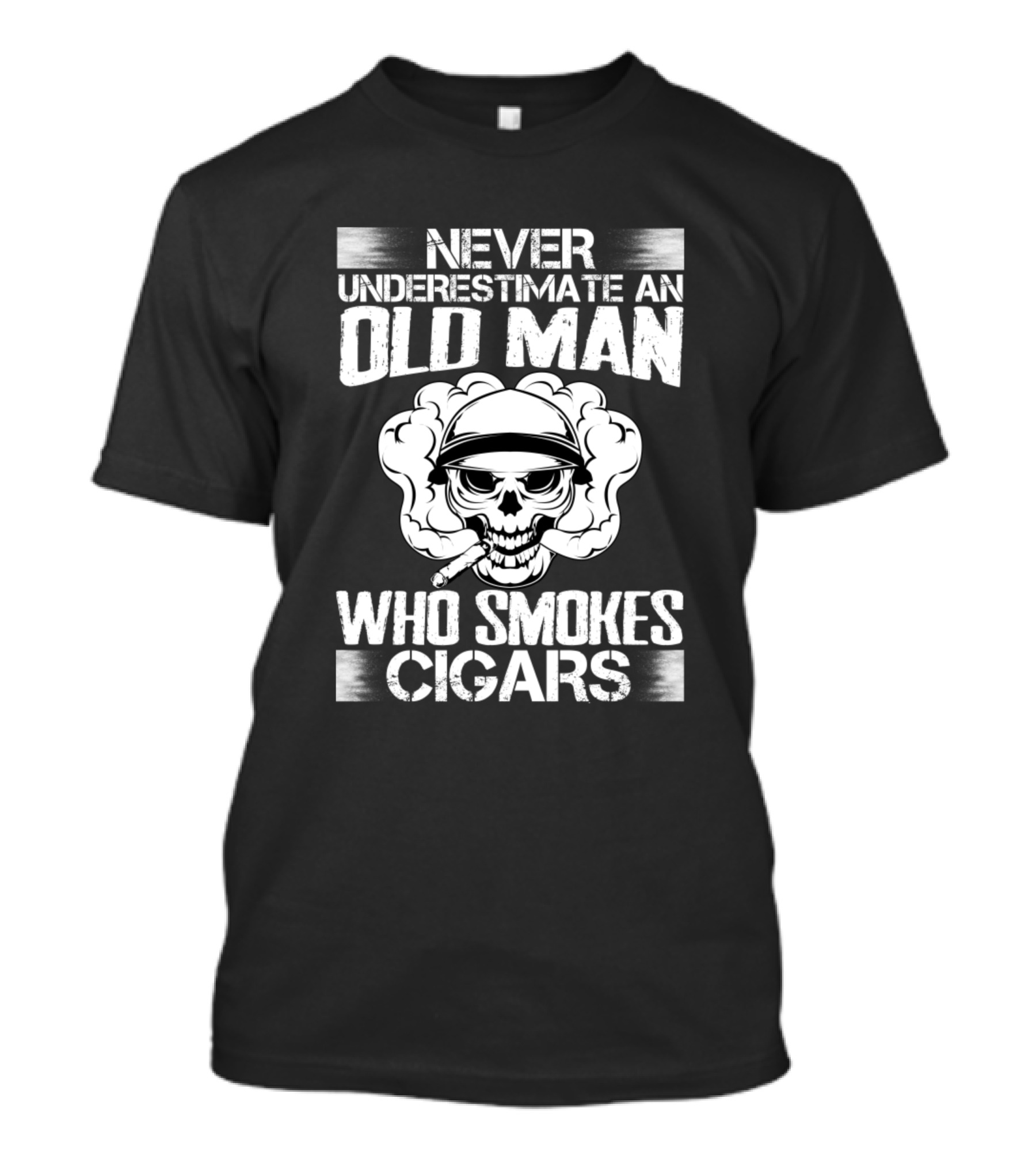 Never Underestimate An Old Man Who Smokes Cigars T-Shirt