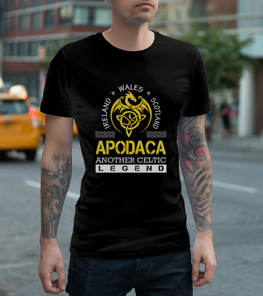 Apodaca Another Celtic Legend Ireland Scotland Wales Dragon Knot T-Shirt