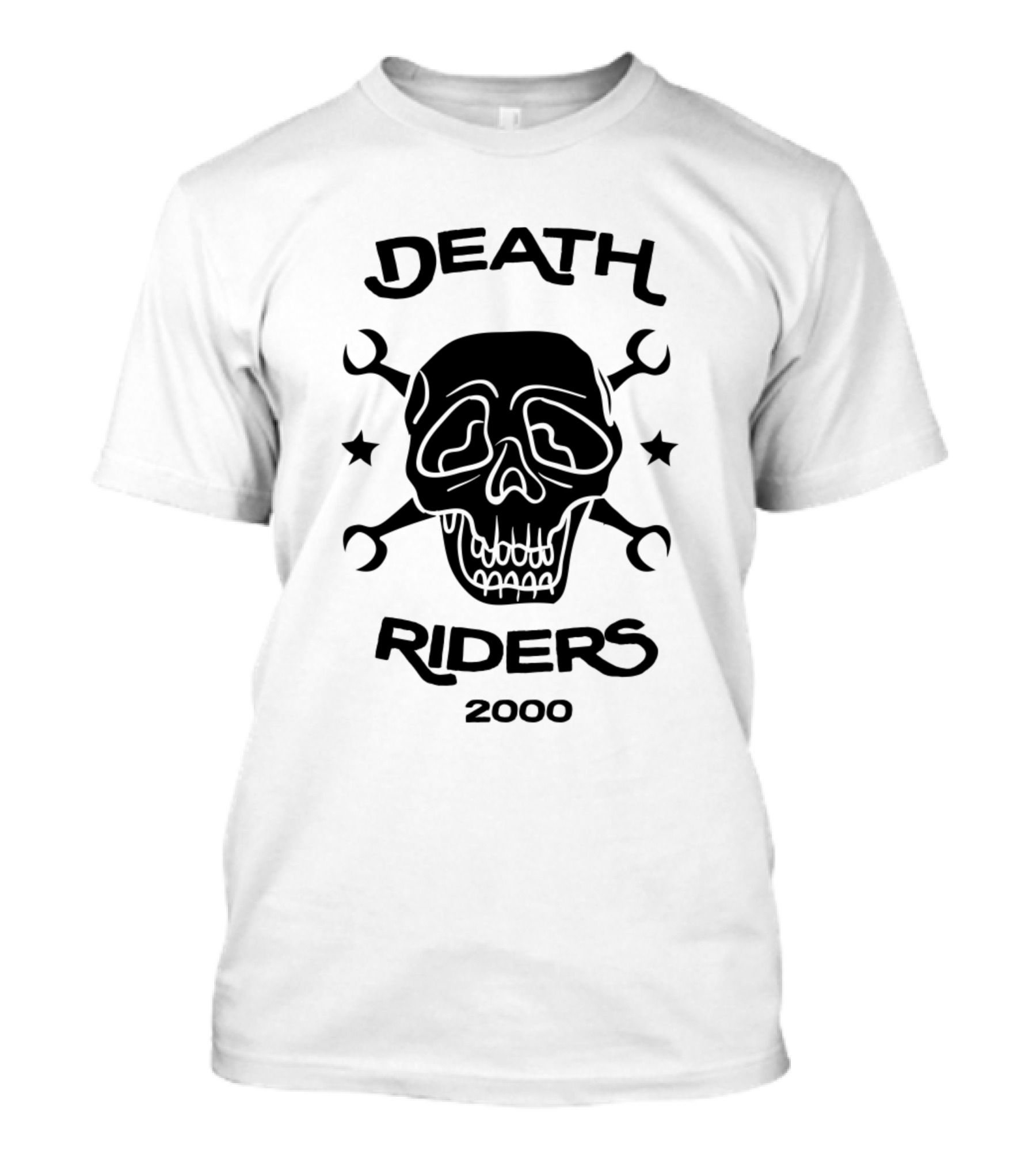 Death Riders Skull Wrenches Stars 2000 T-Shirt