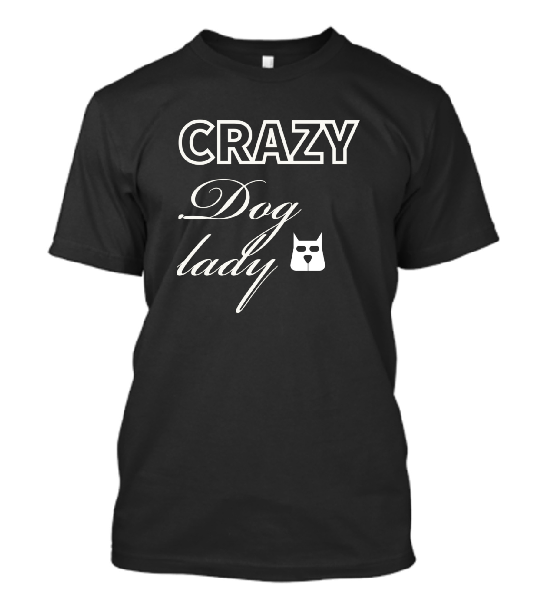 Crazy Dog Lady Cat T-Shirt