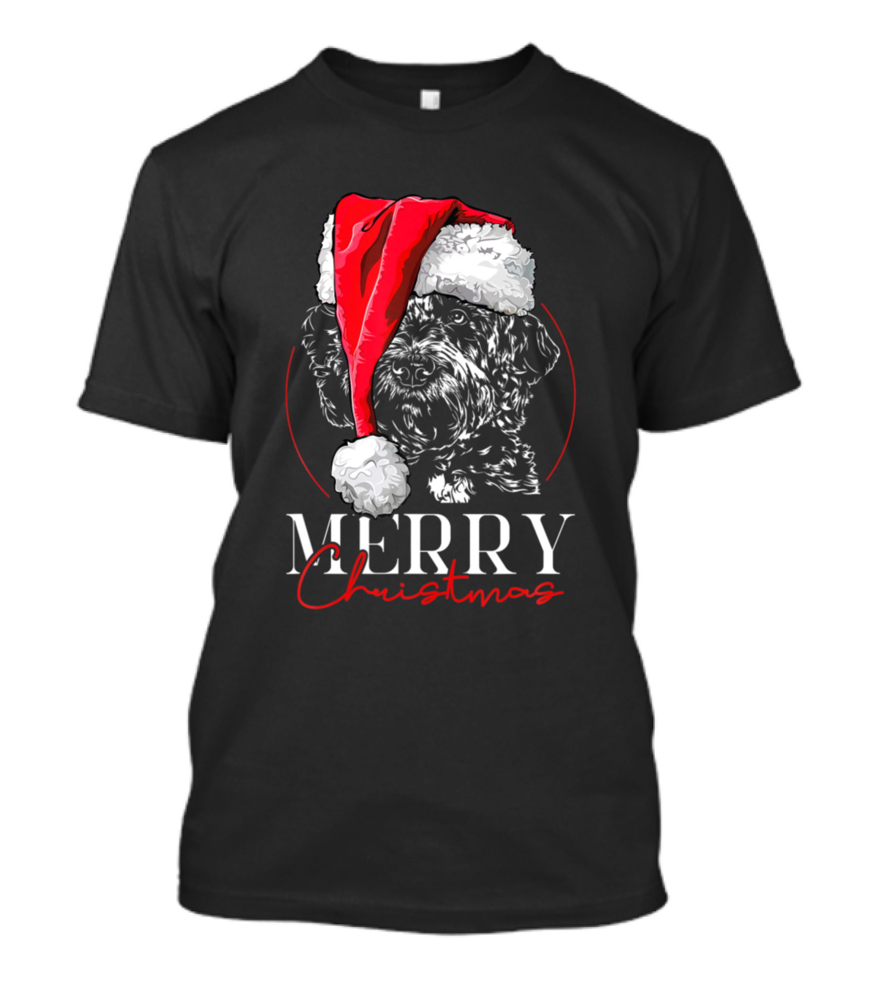 Merry Christmas Funny Santa Dog T-Shirt